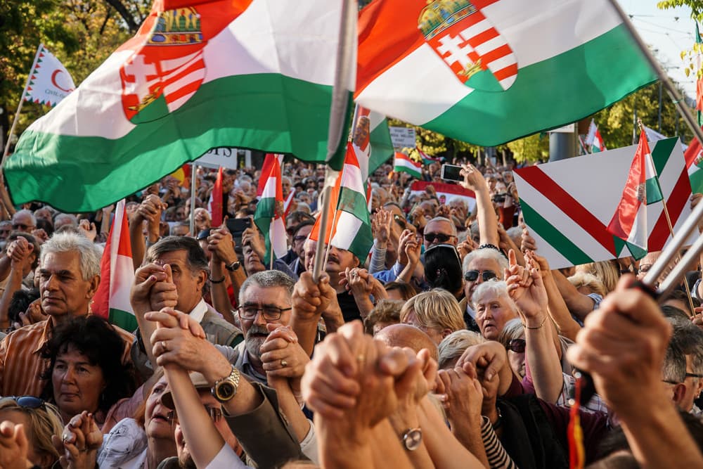 Salvini tüntetés Budapest