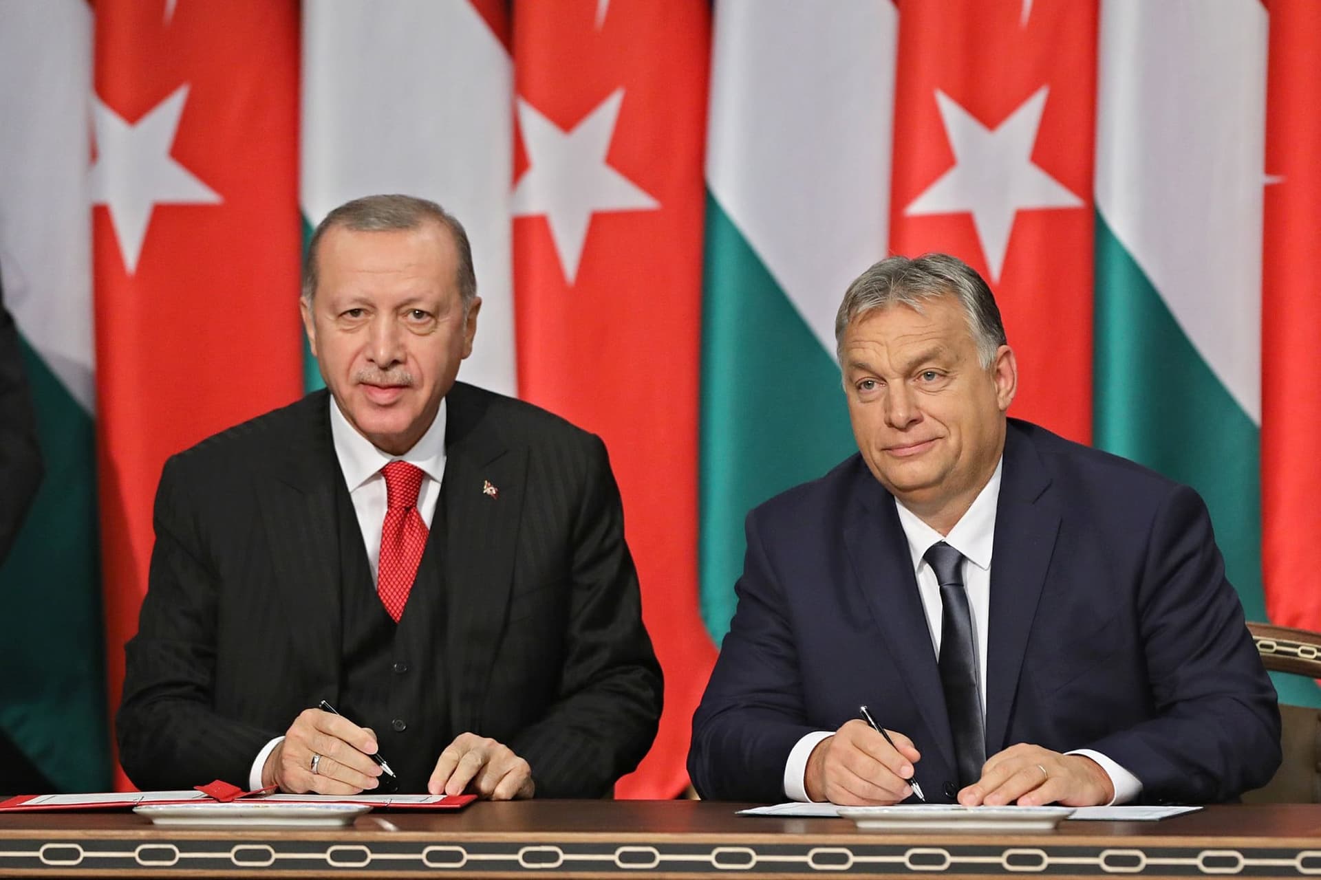 Turkish President Erdogan in Budapest