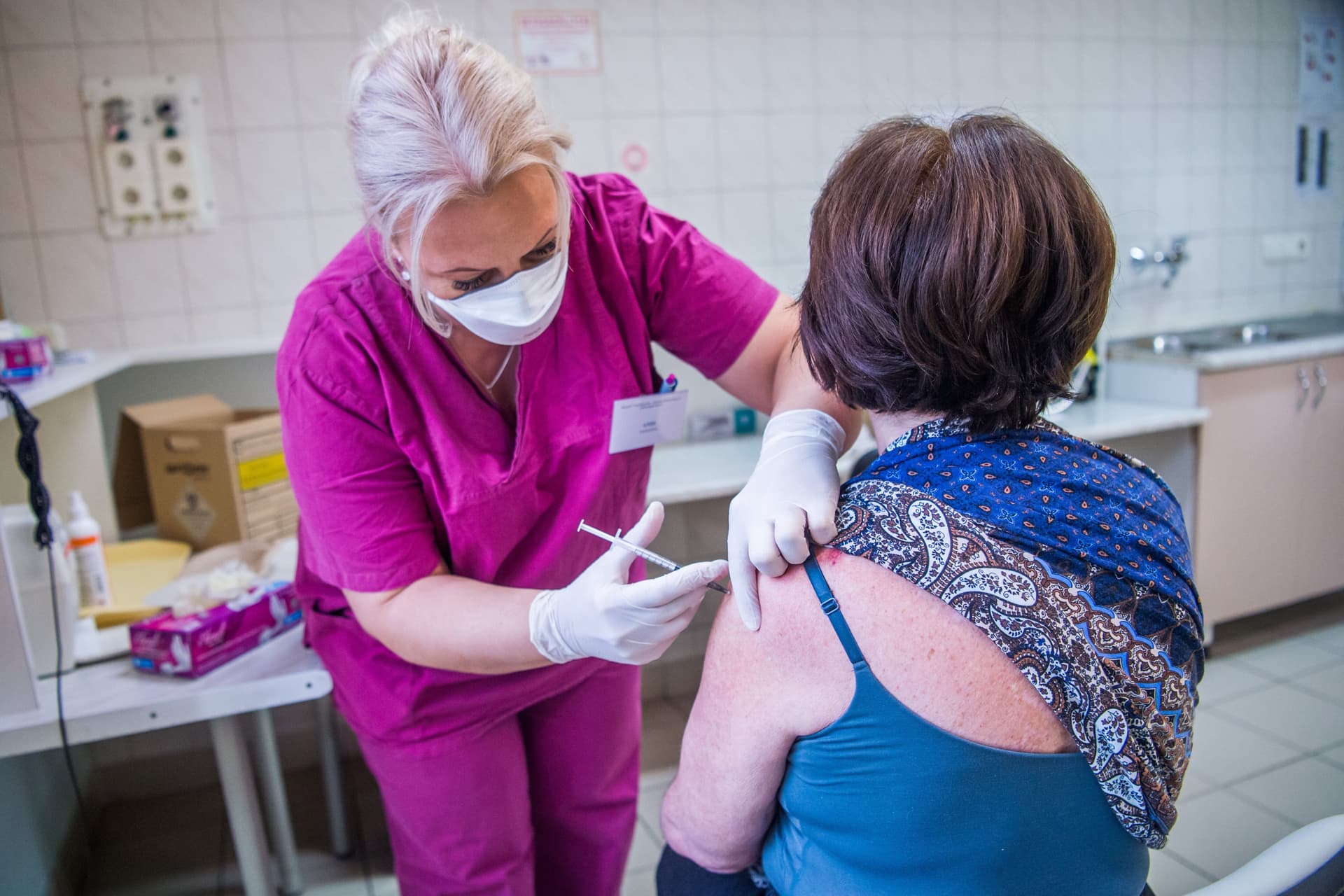 Folyamatos a dolgozók oltása a Dél-pesti Centrumkórházban