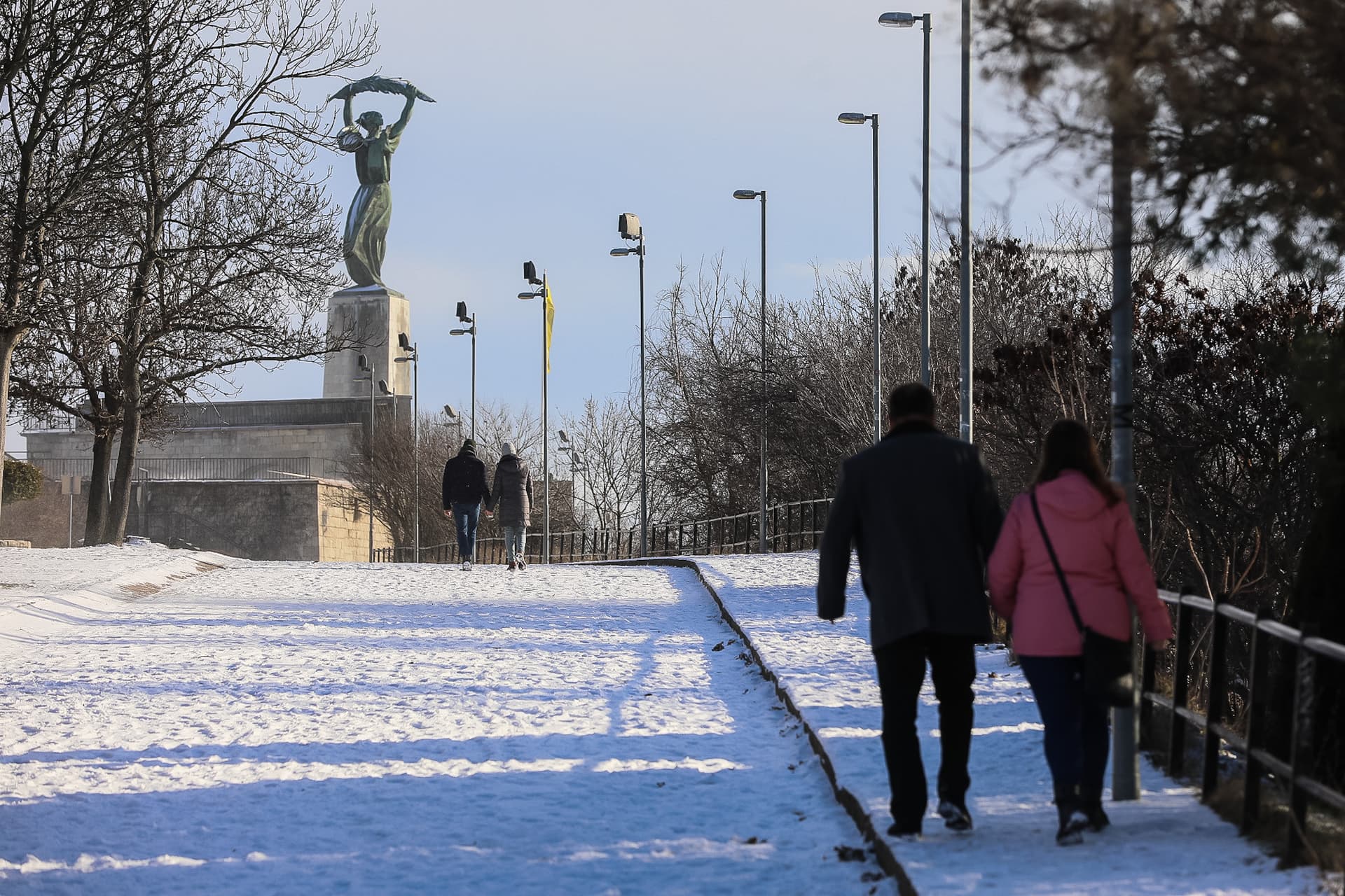havazás, hó, fagy, hóesés, gellérthegy, budapest, főváros