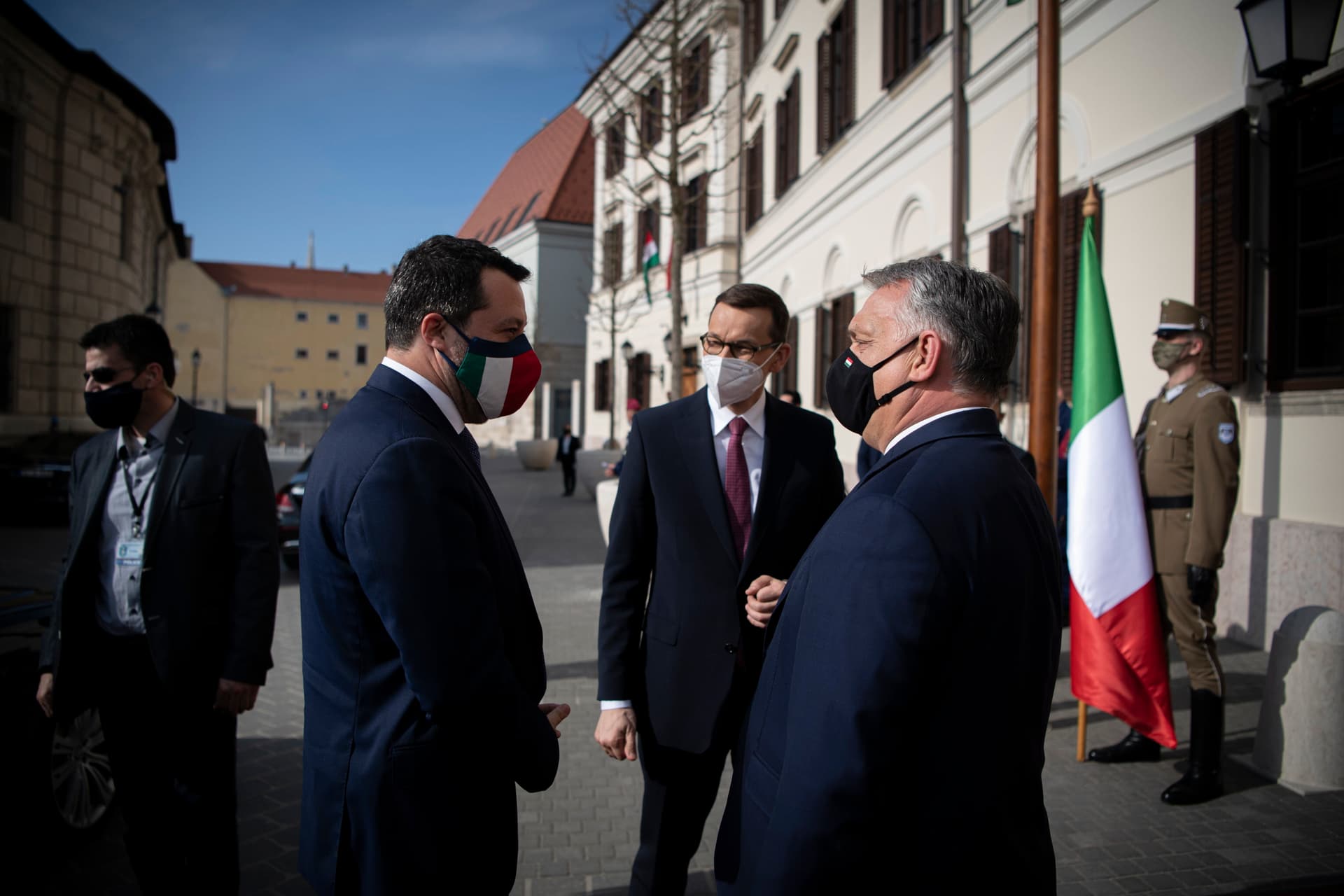 Mateusz Morawiecki, Orbán Viktor, Matteo Salvini