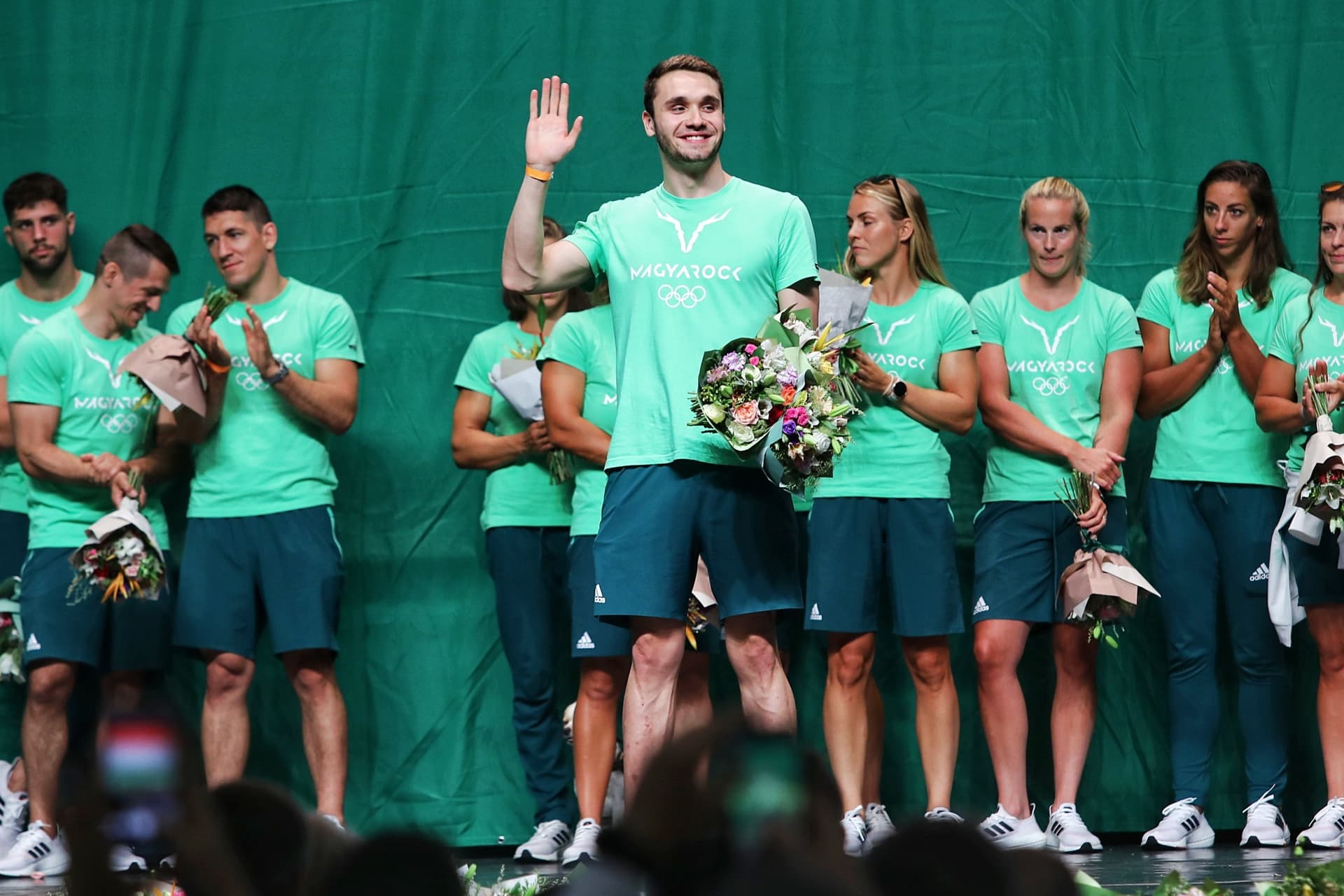 BOK csarnok olimpikonok ünneplés