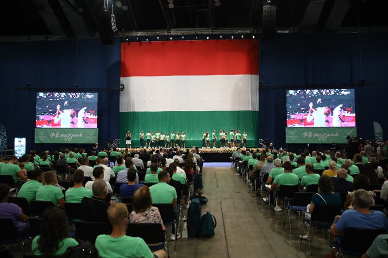 BOK csarnok olimpikonok ünneplés
