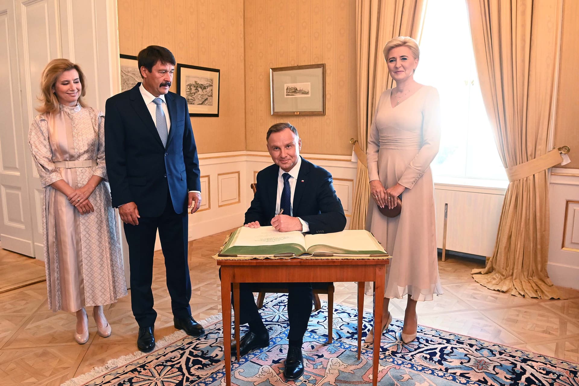 Andrzej Duda lengyel köztársasági elnök Budapesten