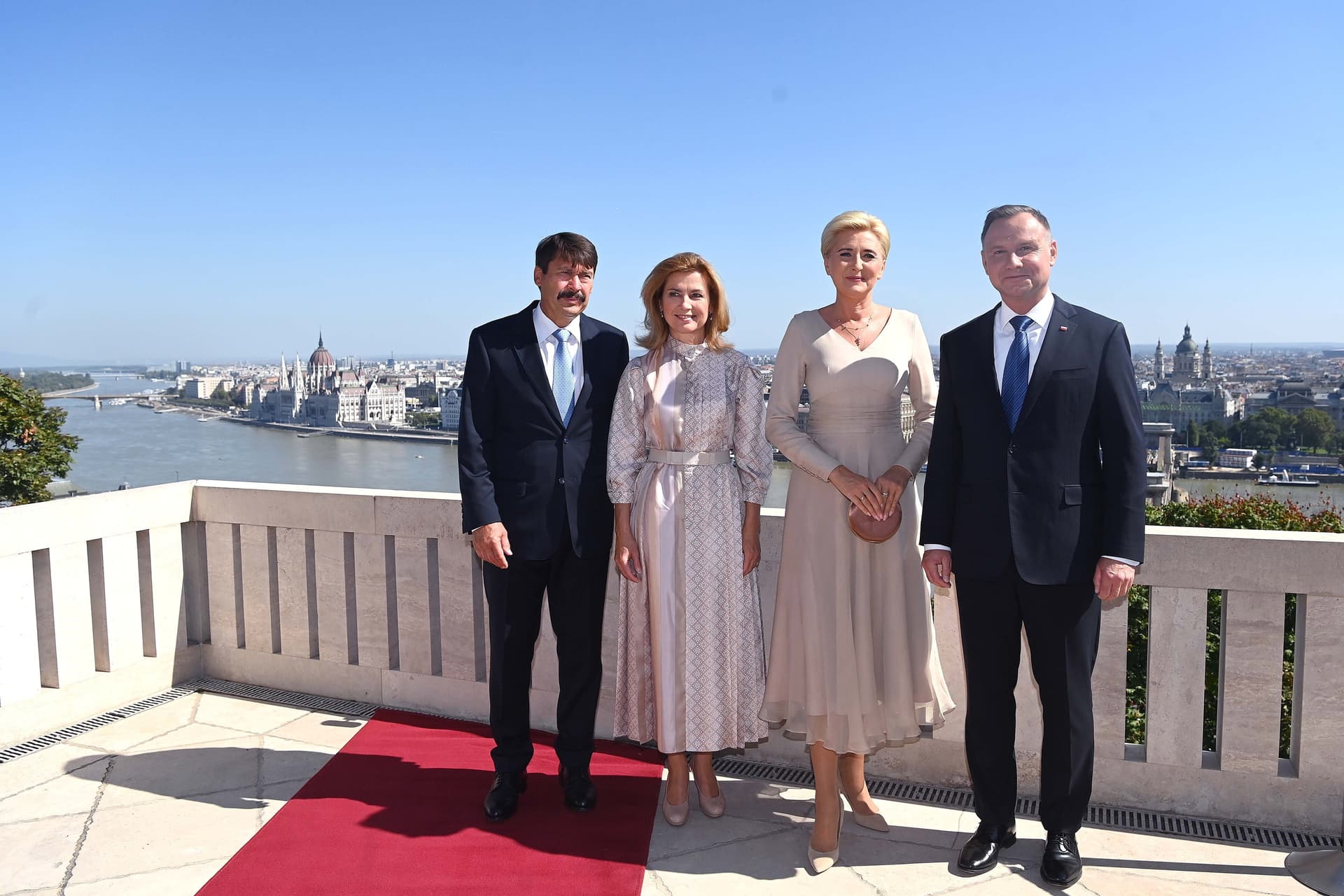 Andrzej Duda lengyel köztársasági elnök Budapesten