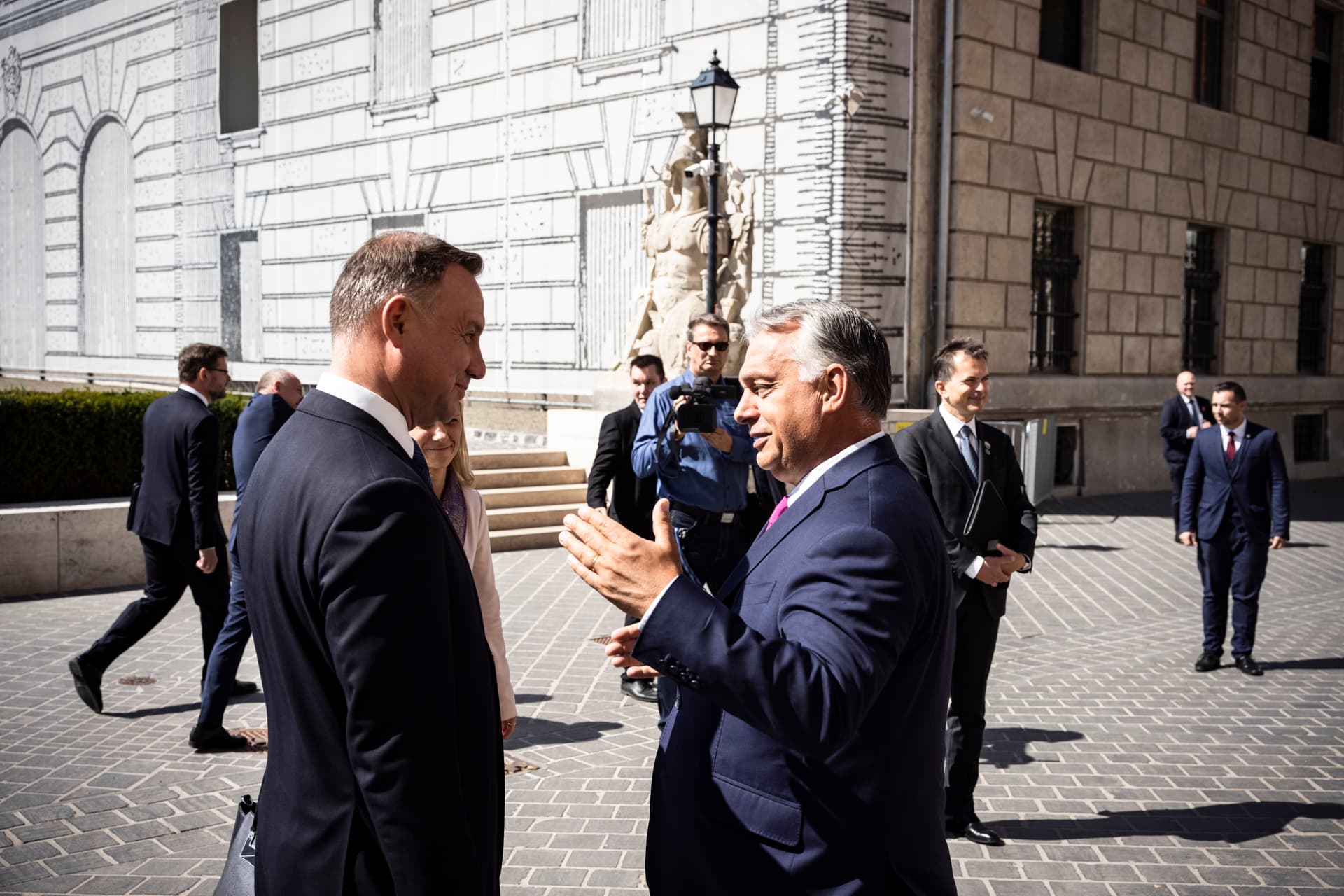 Andrzej Duda lengyel köztársasági elnök Budapesten