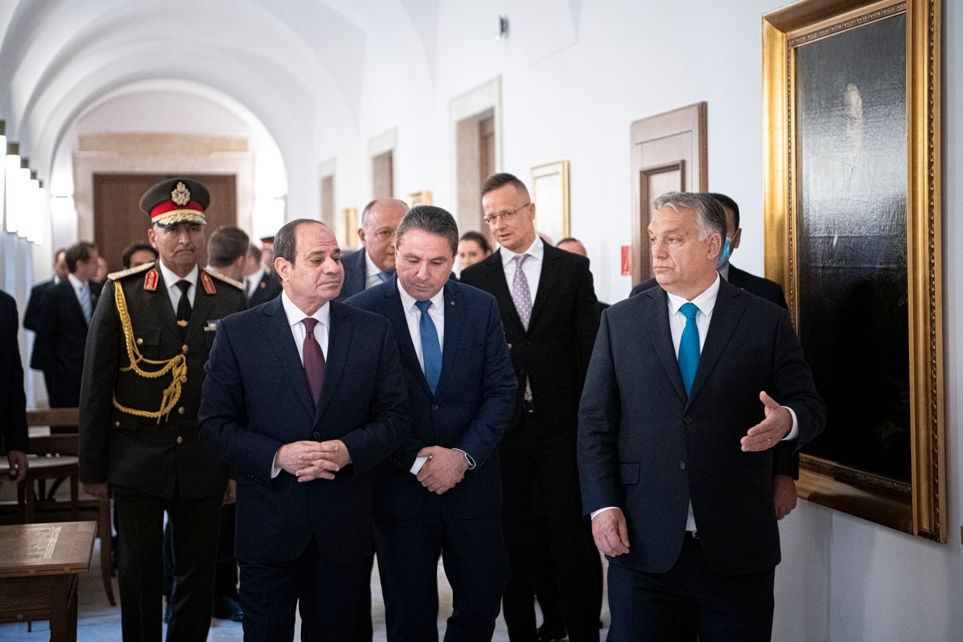 Orbán Viktor fogadta Egyiptom elnökét