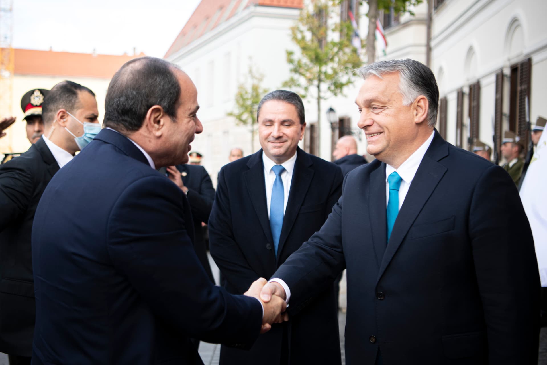 Orbán Viktor fogadta Egyiptom elnökét