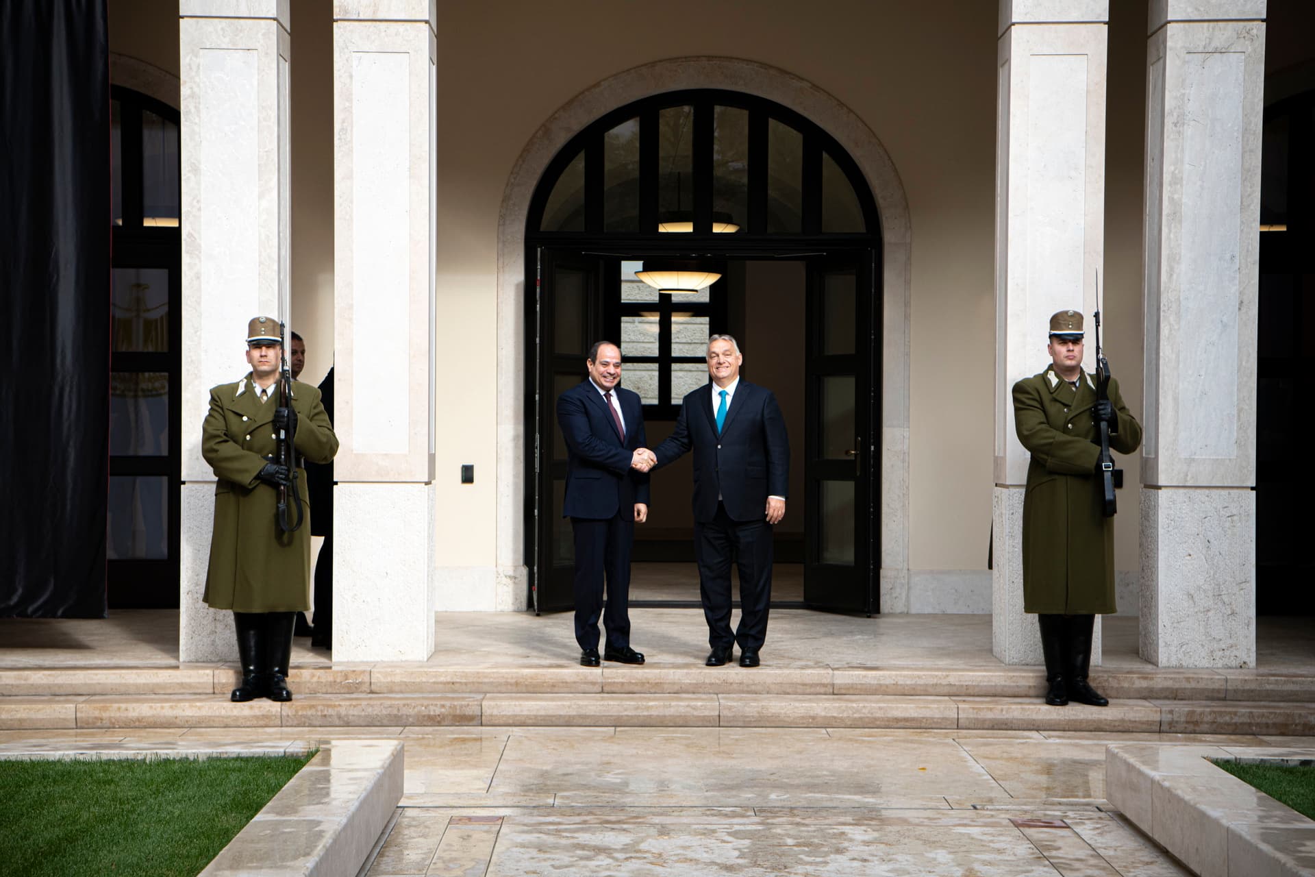 Orbán Viktor fogadta Egyiptom elnökét