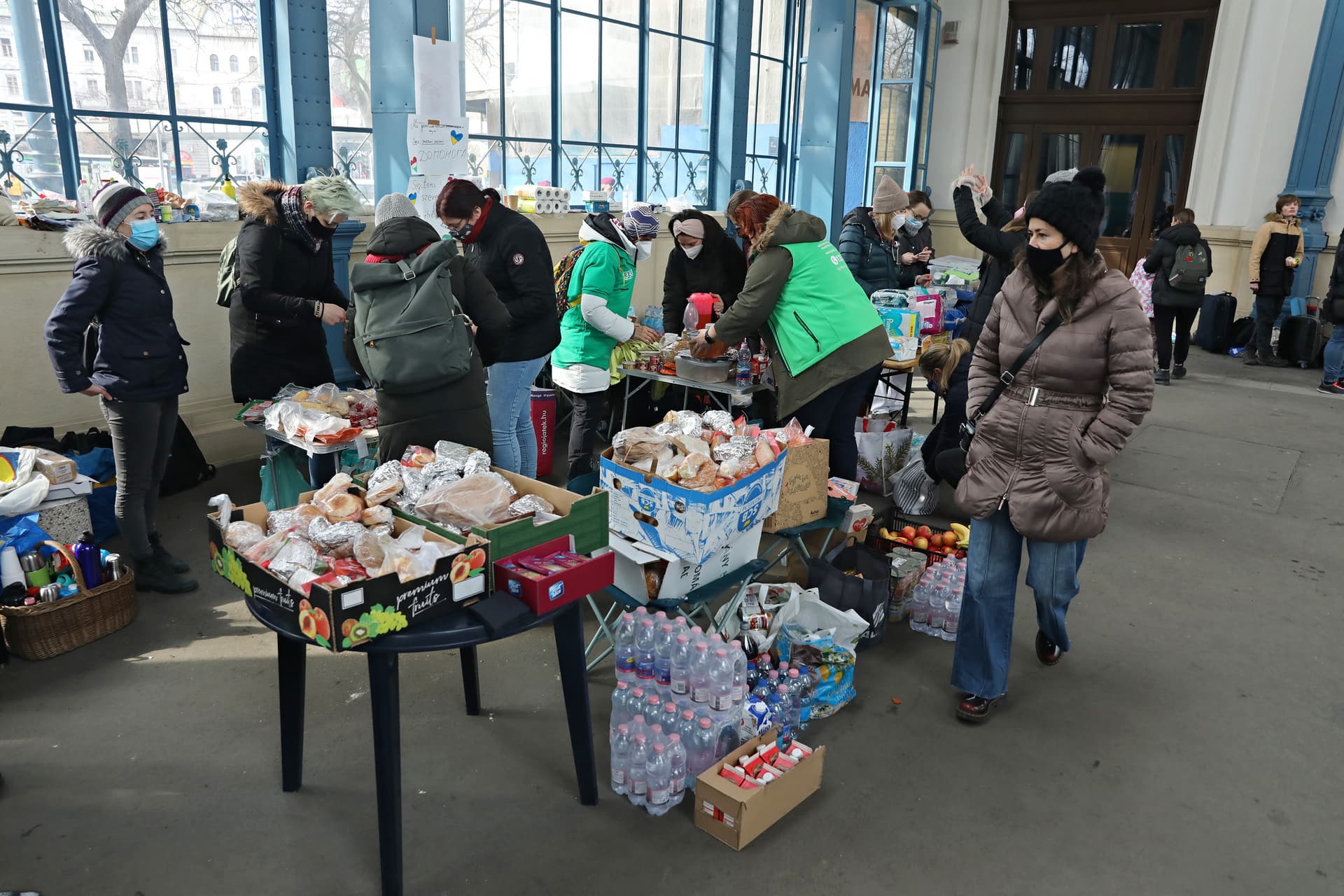 menekültek, Ukrajna Nyugati pályaudvar