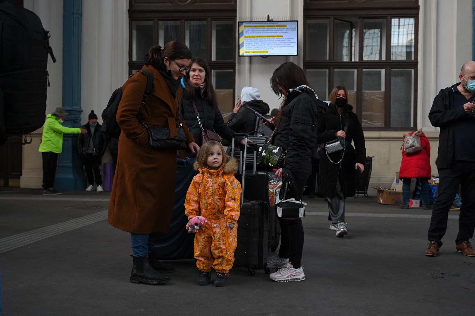 menekültek, Ukrajna, Nyugati pályaudvar