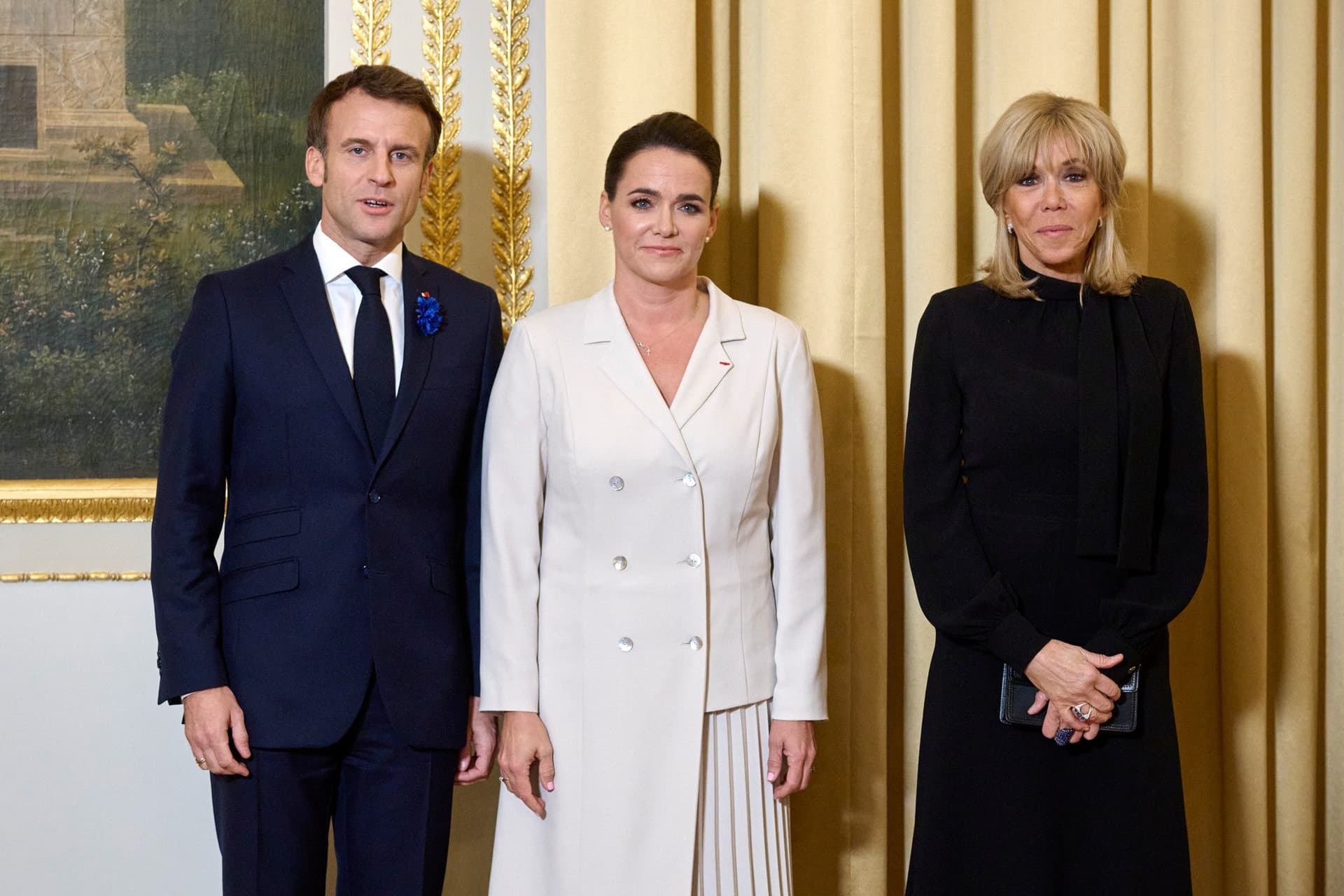 A francia elnökkel találkozott a magyar köztársasági elnök