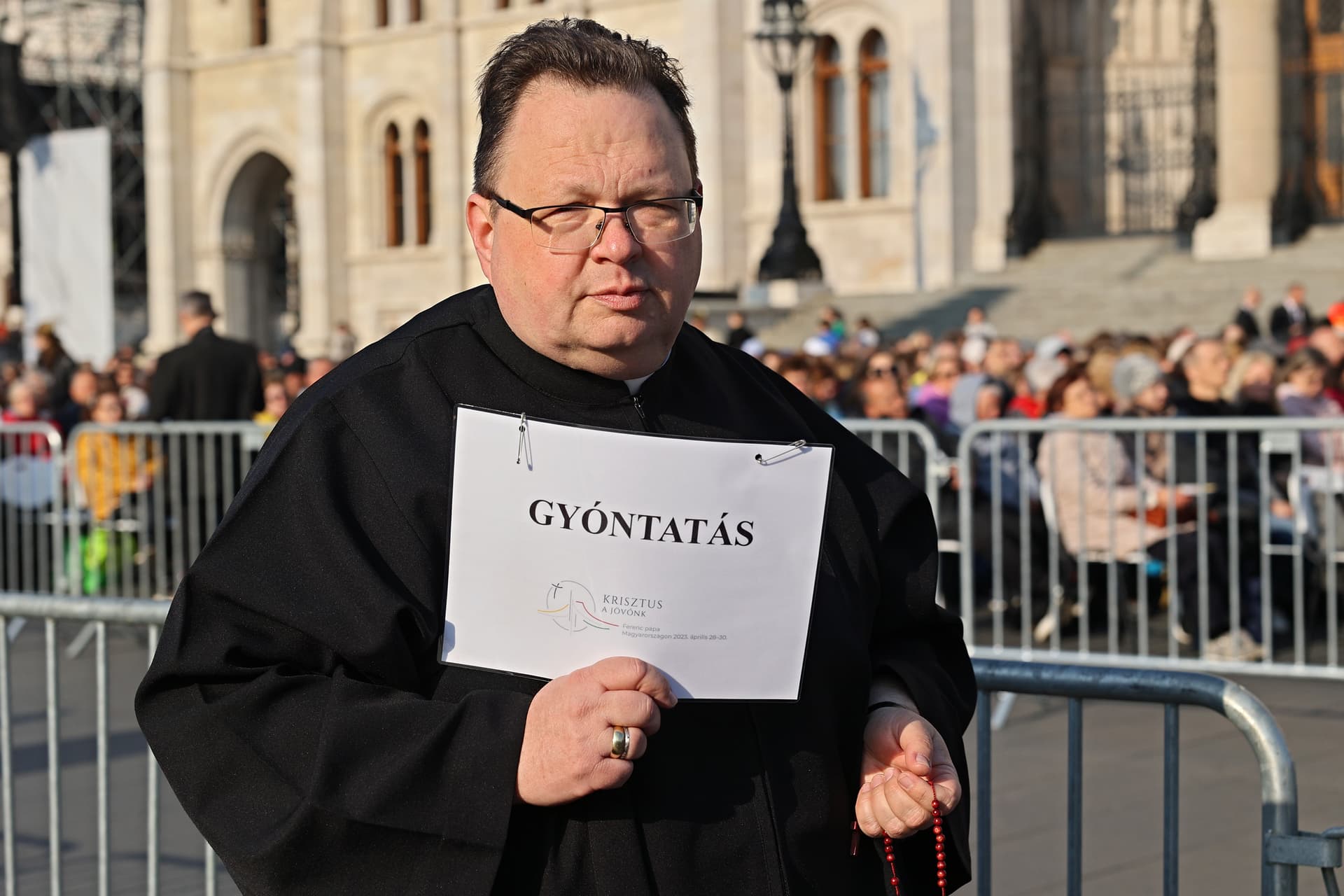 Ferenc pápa a Kossuth téren