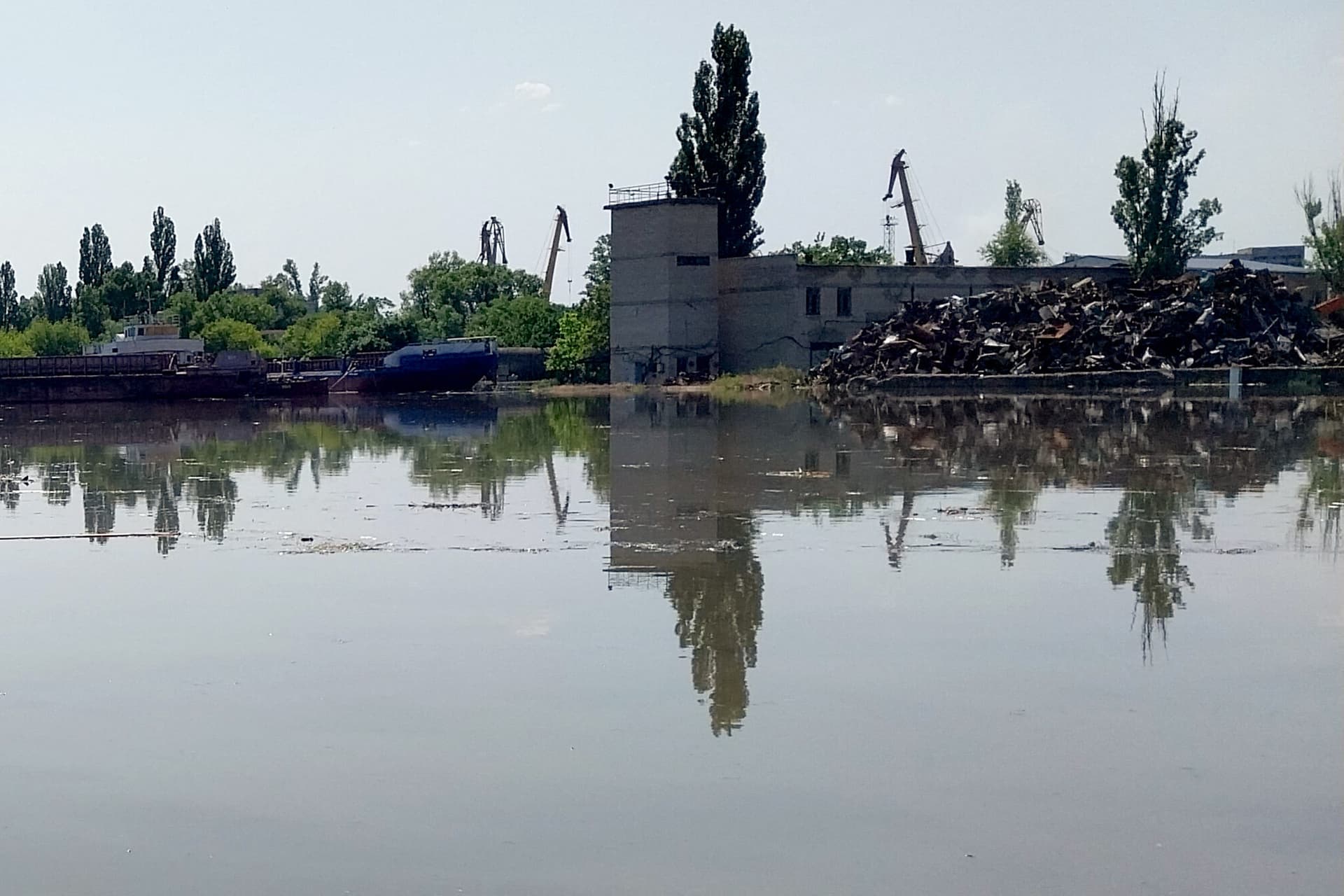 Urkán ukrajna Herszon Nova Kahovka vízerőmű gát gátrobbanás gátszakadás