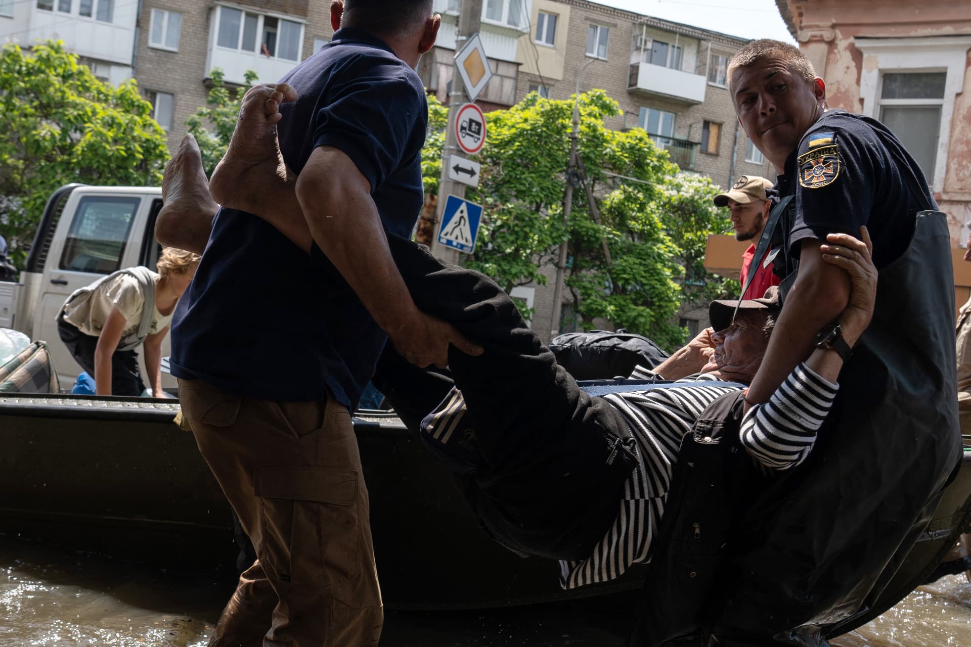 Urkán ukrajna Herszon Nova Kahovka vízerőmű gát gátrobbanás gátszakadás