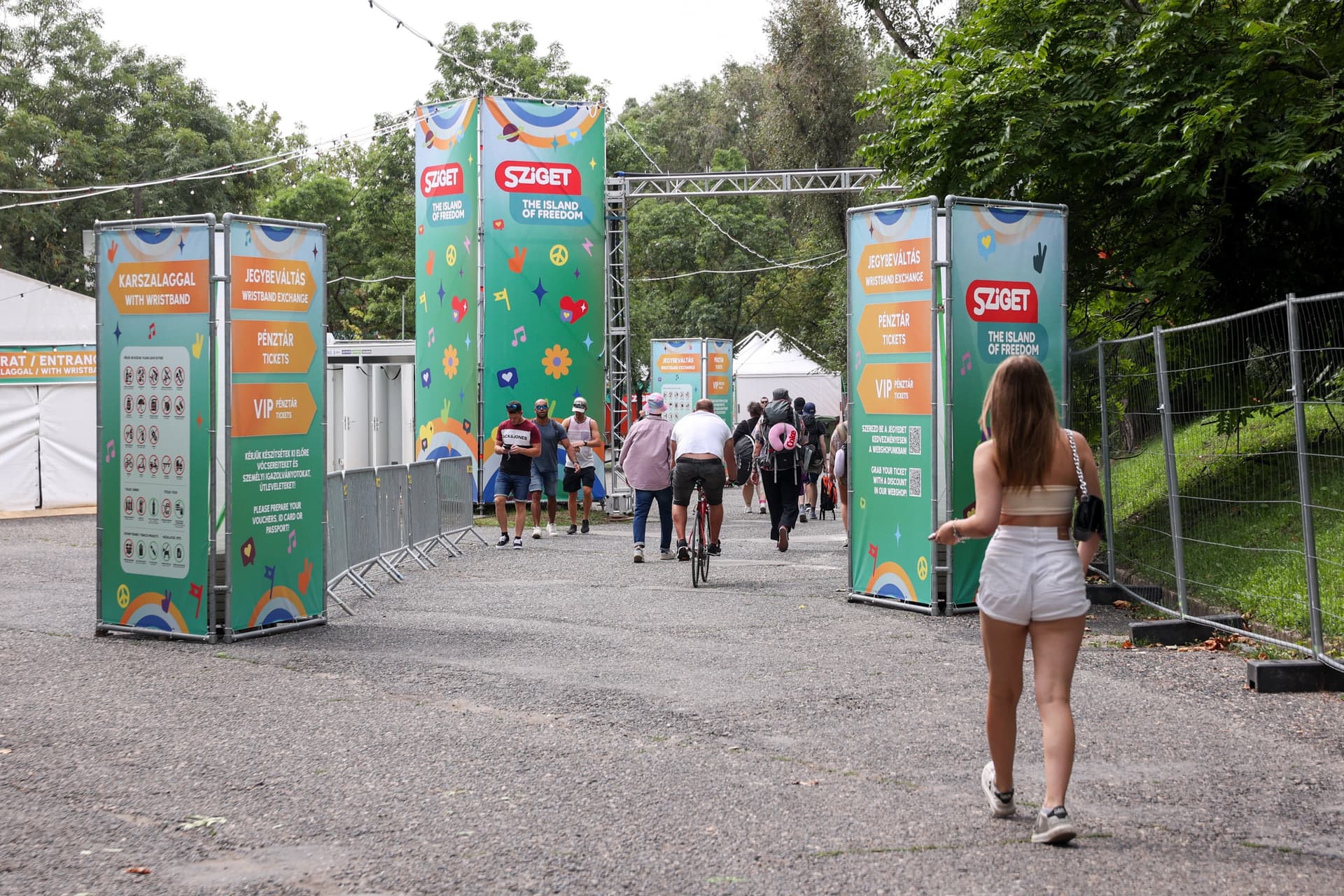 Sziget feszt bejárás