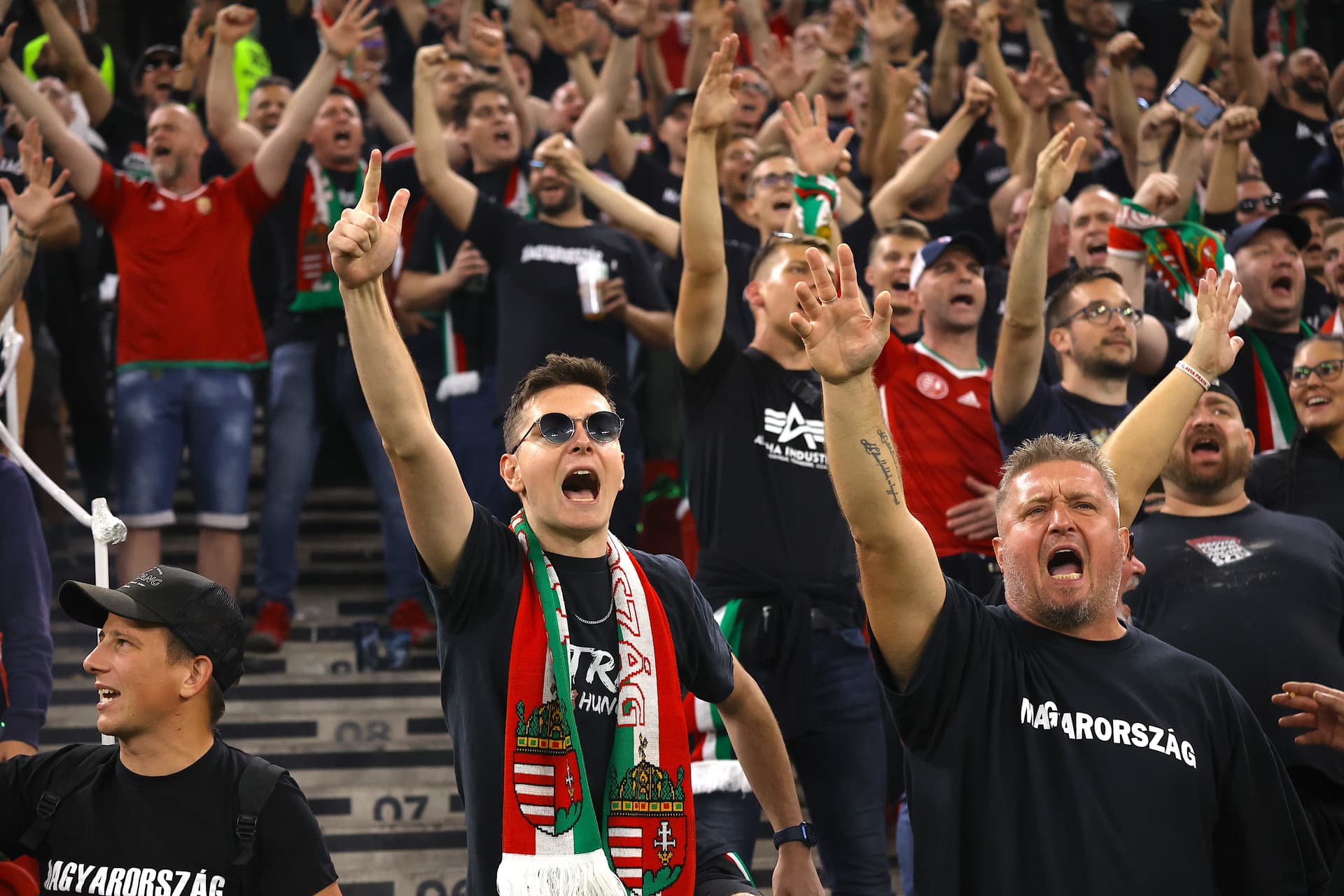 Magyarország–Szerbia Európa-bajnoki selejtezőmérkőzés szurkolók hangulat Puskás Aréna 2023 október 14