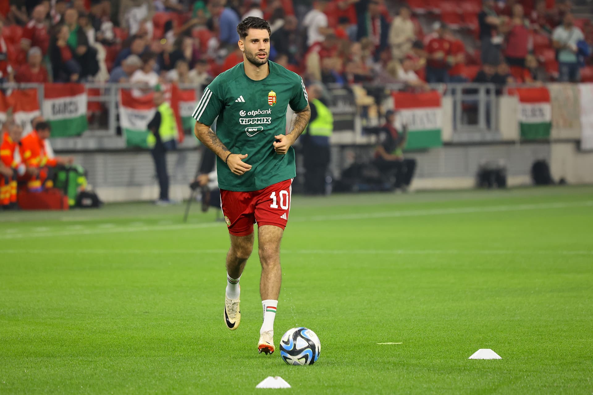 Magyarország–Szerbia Európa-bajnoki selejtezőmérkőzés Puskás Aréna 2023 október 14 Szoboszlai Dominik