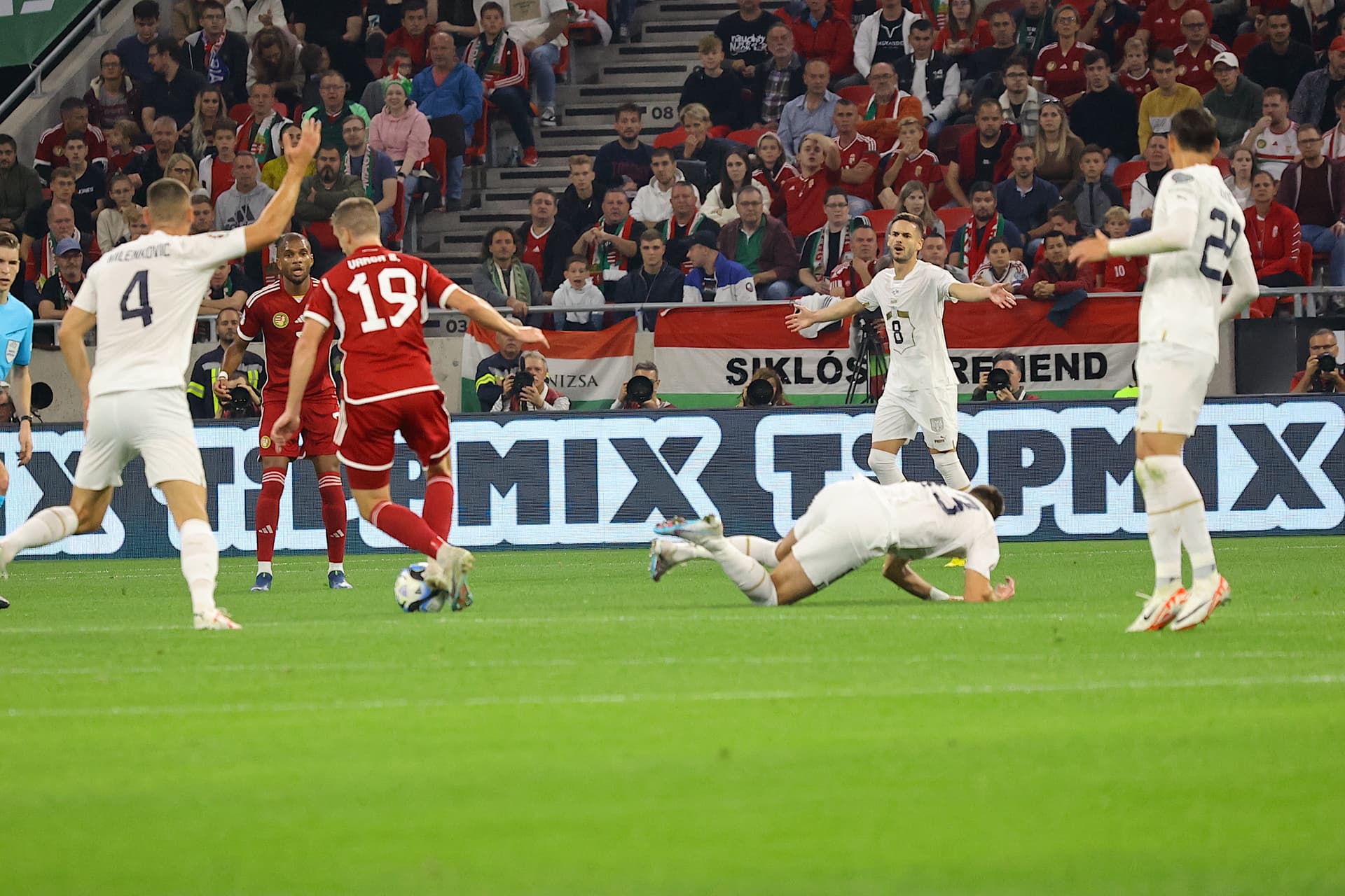 Magyarország–Szerbia Európa-bajnoki selejtezőmérkőzés Puskás Aréna 2023 október 14