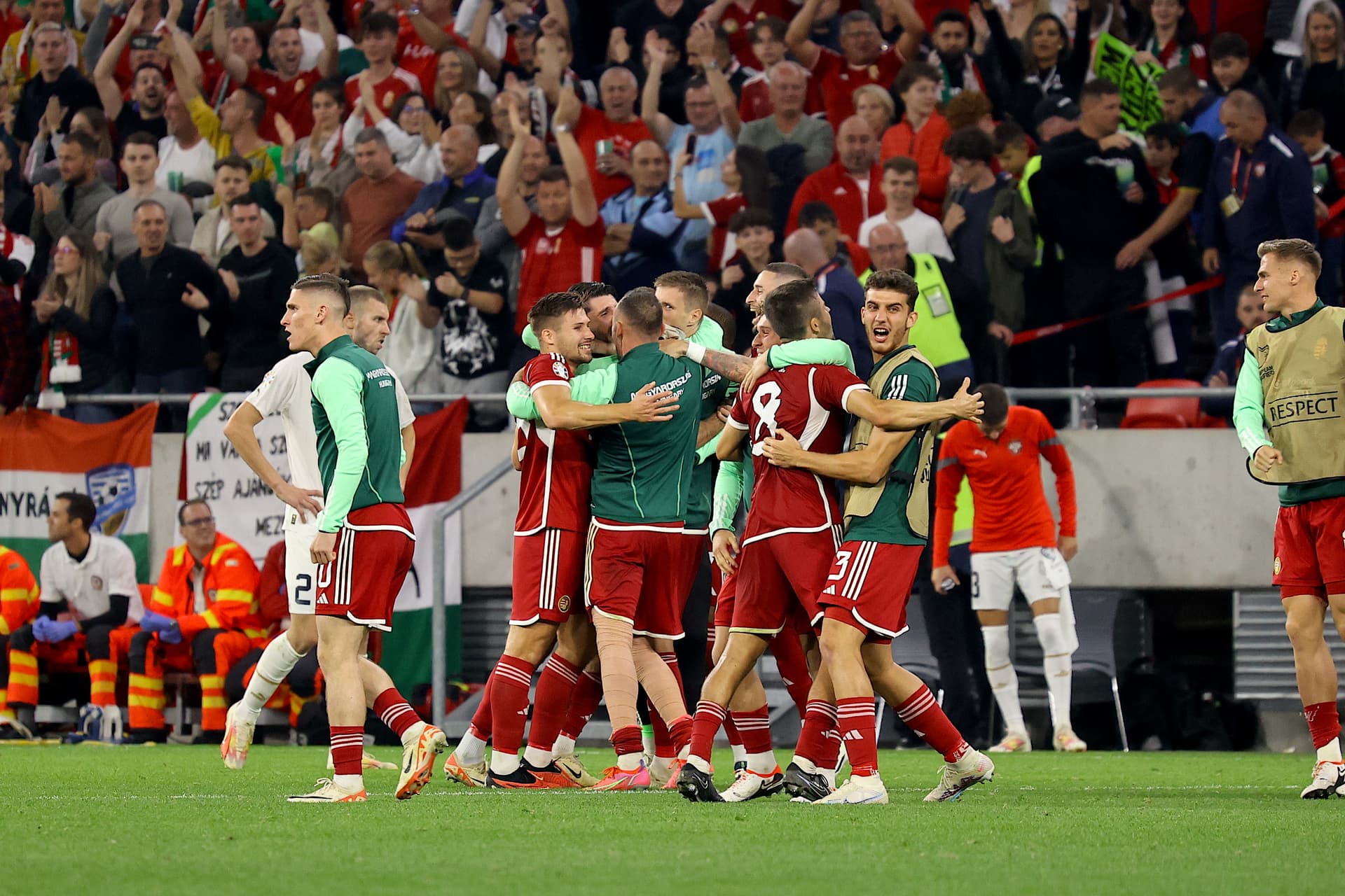 Európa Bajnoki selejtező Puskás Aréna Magyarország Szerbia 2023 október 14