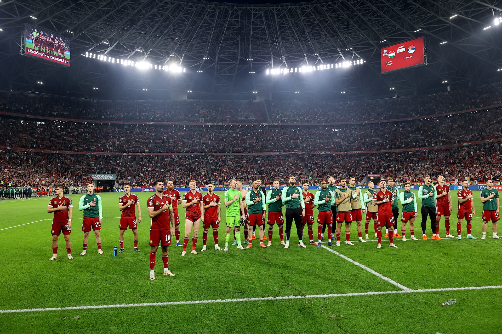 európa Bajnoki selejtező Magyarország Szerbia Puskás Aréna 2023 október 14