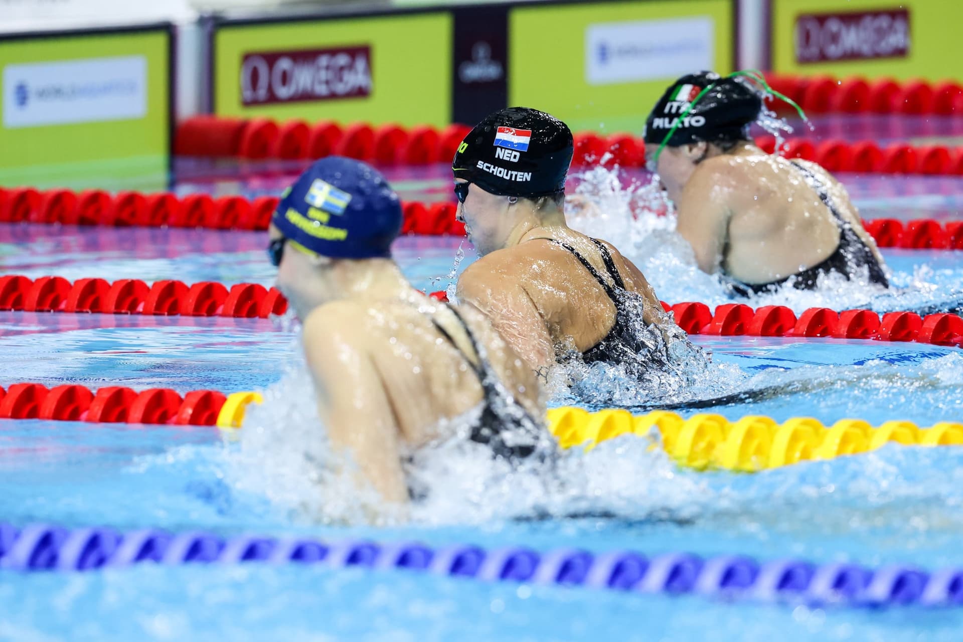 Hansson Sophie, Schouten Tes, Pilato Benedetta - World Aquatics Swimming World Cup Budapest - Úszó Világ Kupa Budapest - 100 méter női mellúszás