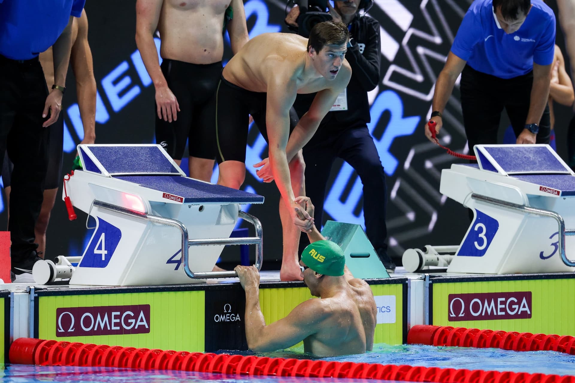 Giuliani Maximillian, Incerti Zac - World Aquatics Swimming World Cup Budapest - Úszó Világ Kupa Budapest - 4x200 méter gyorsúszás váltó