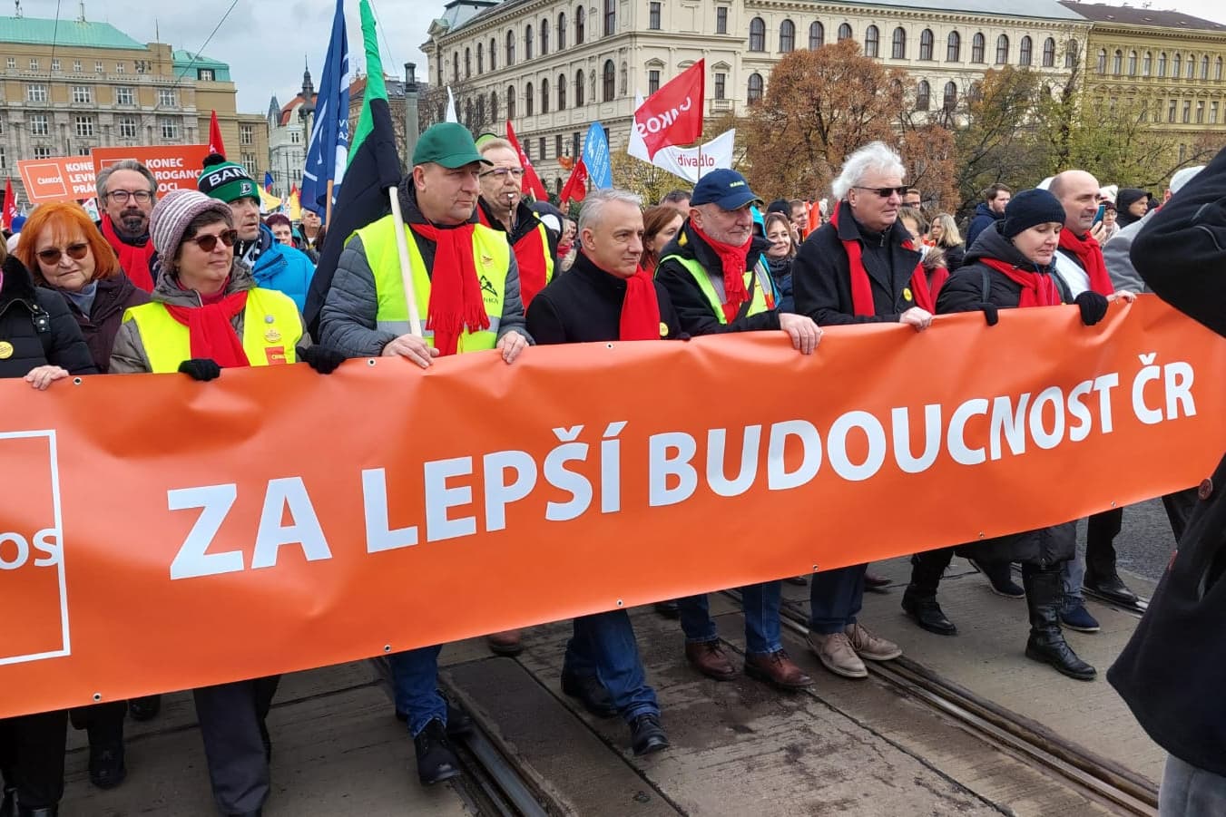 prága tüntetés cseh