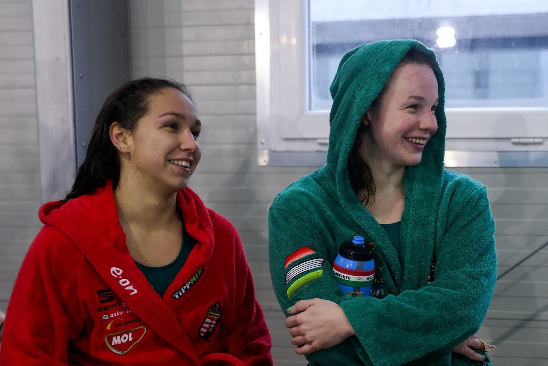 A női vízilabda válogatott média nyilvános edzése