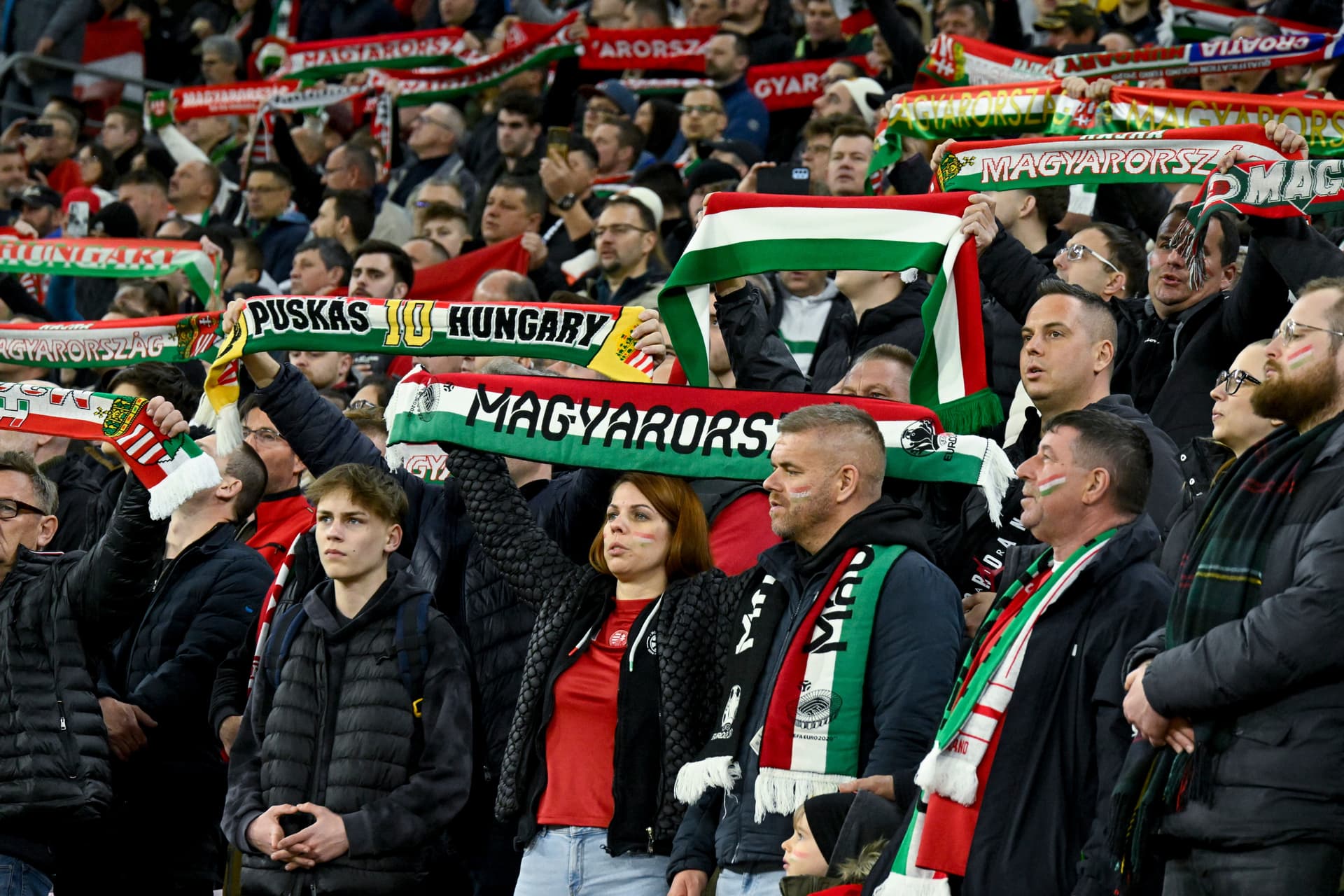 Magyarország - Koszovó barátságos labdarúgó-mérkőzés szurkoló