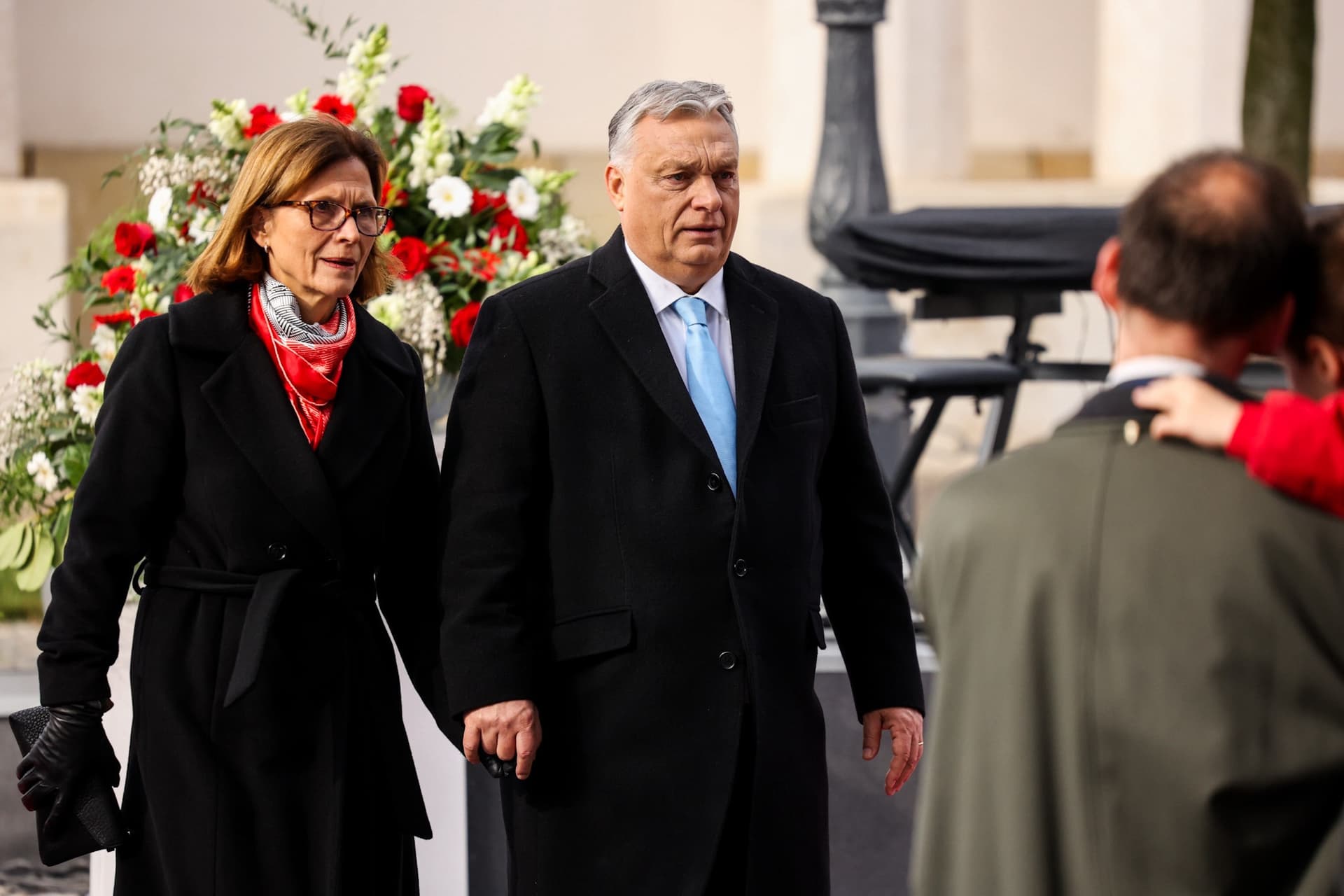 Orbán Viktor miniszterelnök feleségével, Lévai Anikó