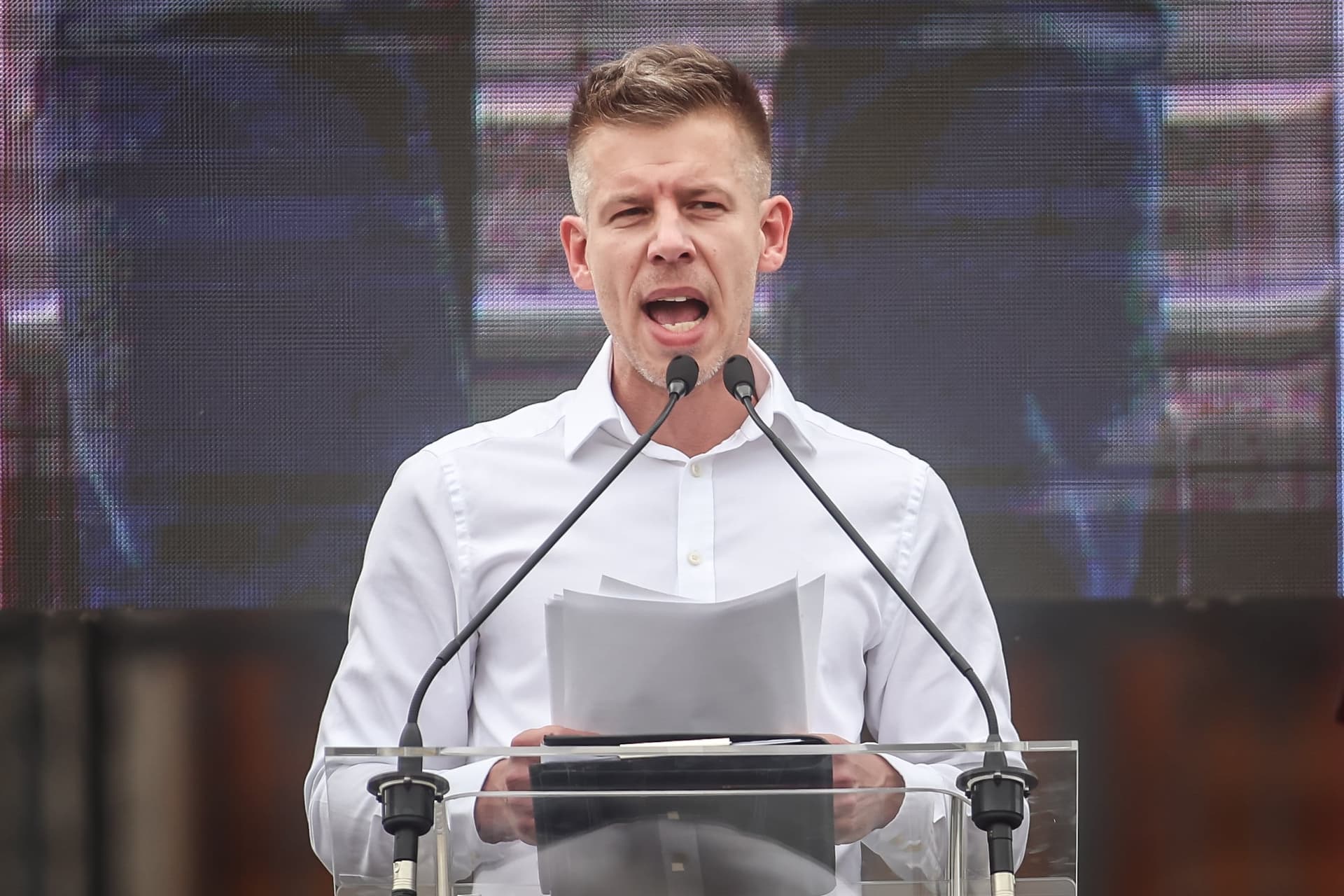 Tatabányán tomboltak Magyar Péter hívei + VIDEÓ
