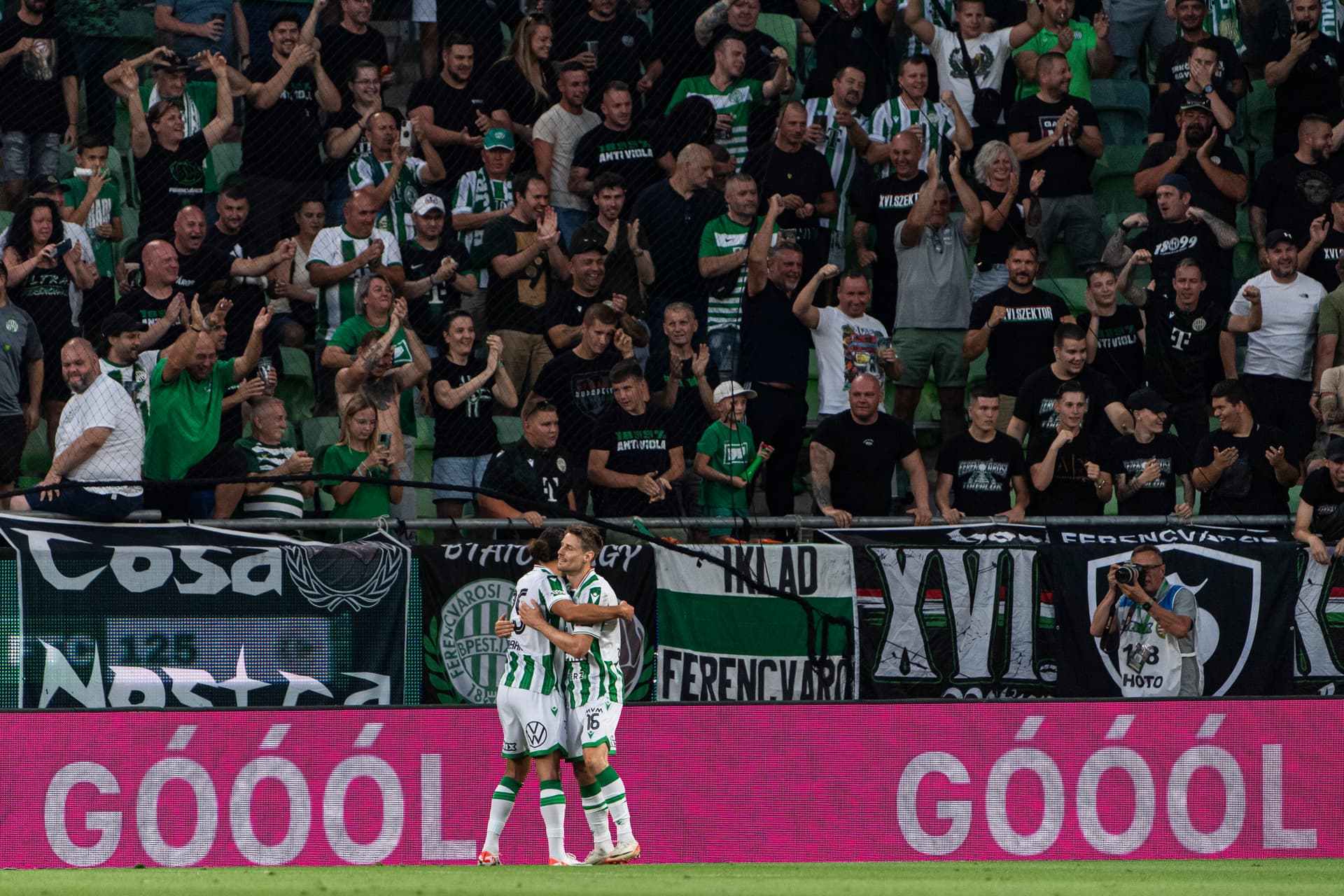 Ferencvárosi TC–The New Saits mérkőzés