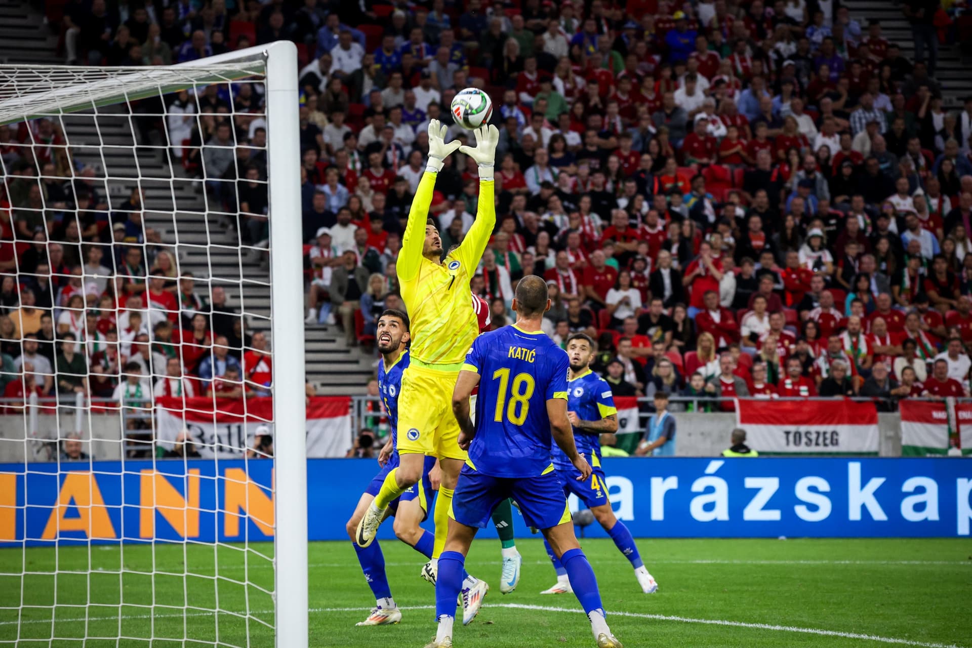 Nemzetek Ligája 2024–2025 - Magyarország–Bosznia-Hercegovina labdarúgás foci futball