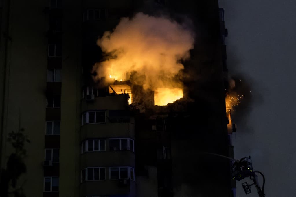 Orosz dróntámadás érte Kijevet