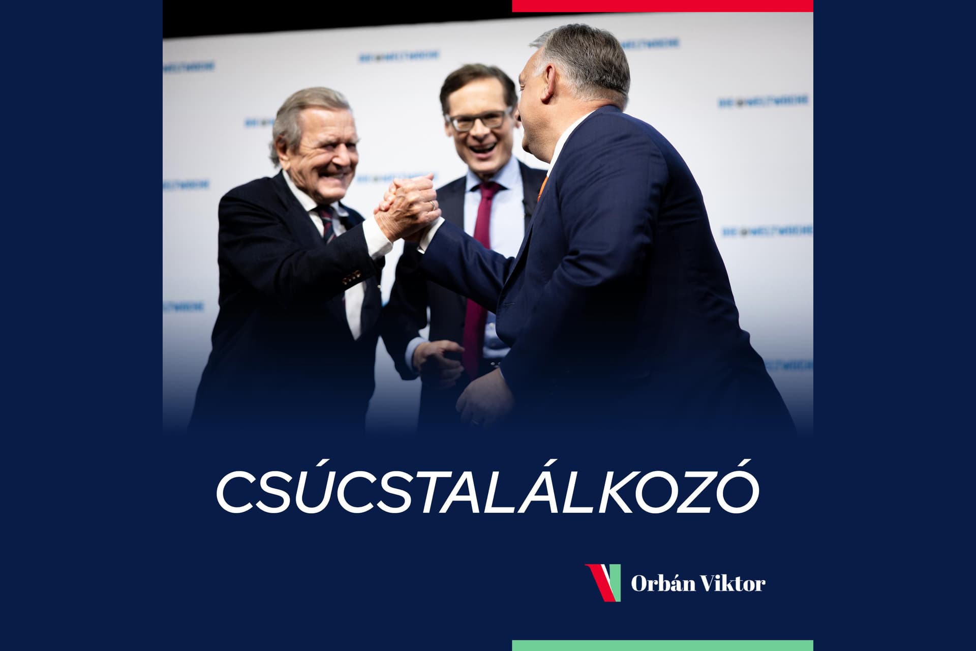 Orbán Viktor és Gerhard Schröder Bécsben