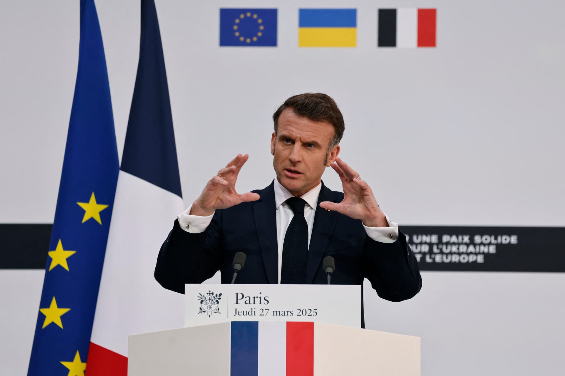 Macron eltökélt szándéka, hogy katonai erőket küld Ukrajnába