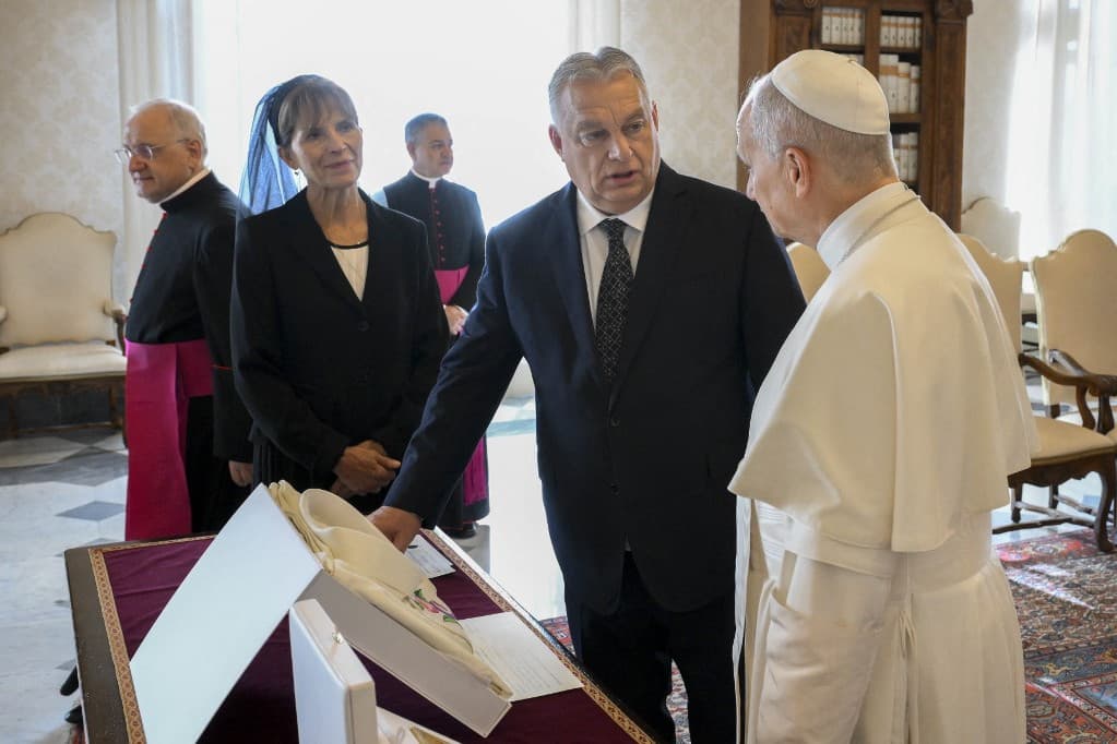 XIV. Leó pápa magánaudiencián fogadta Orbán Viktort