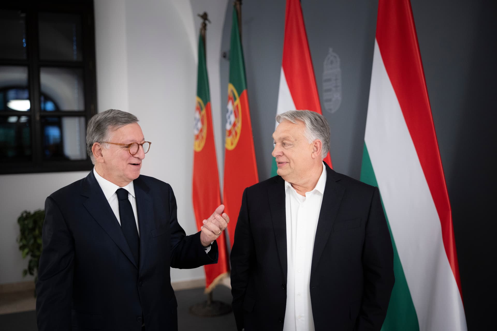 Orbán Viktor hivatalában fogadta José Manuel Barrosot