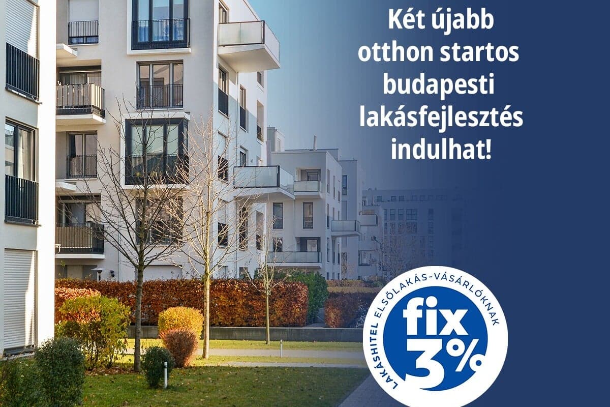 Két újabb otthon startos budapesti lakásfejlesztés indulhat