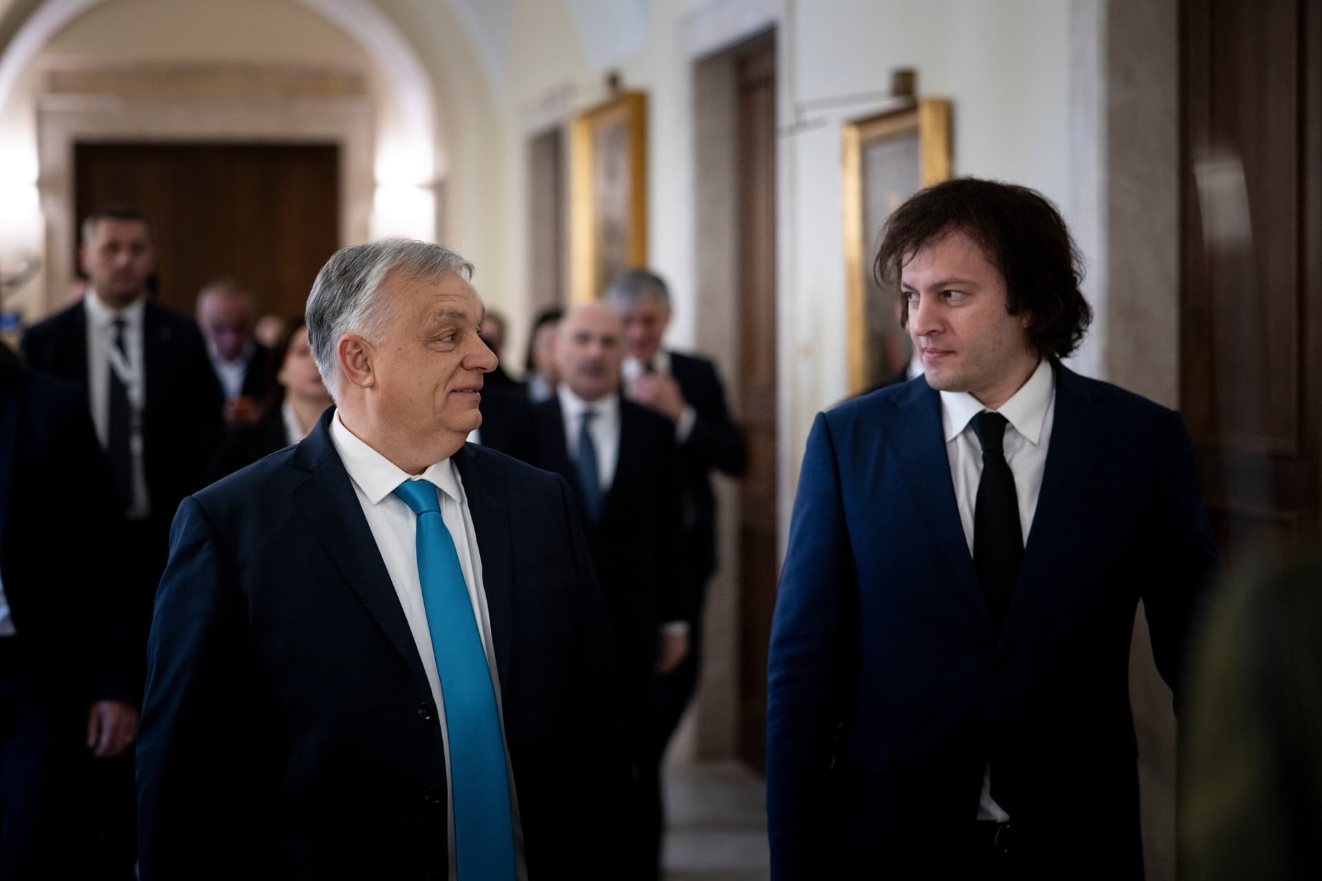 Orbán Viktor Georgia miniszterelnökével tárgyalt