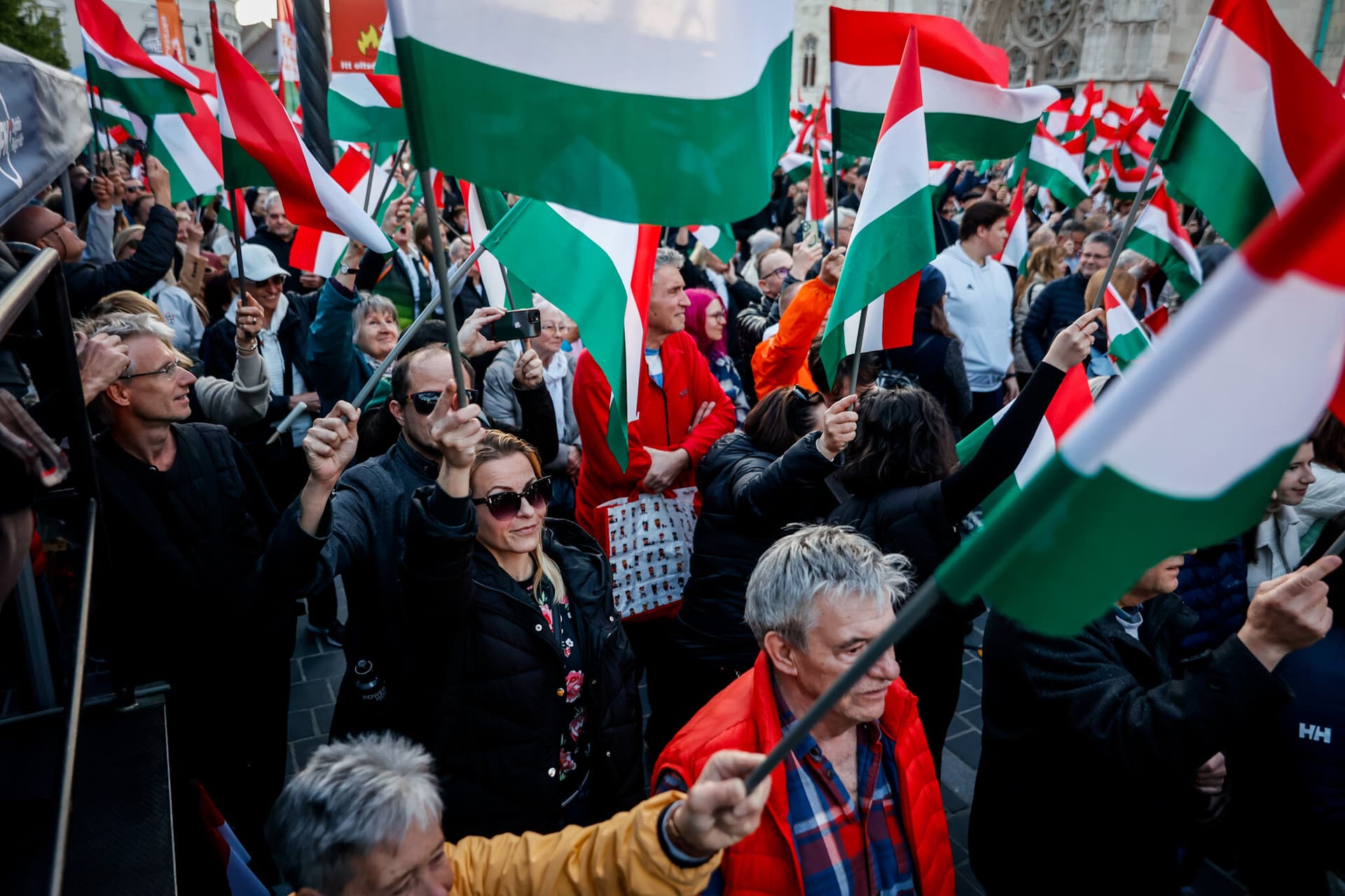 A Fidesz kampányzáró rendezvénye a budapesti Szentháromság téren