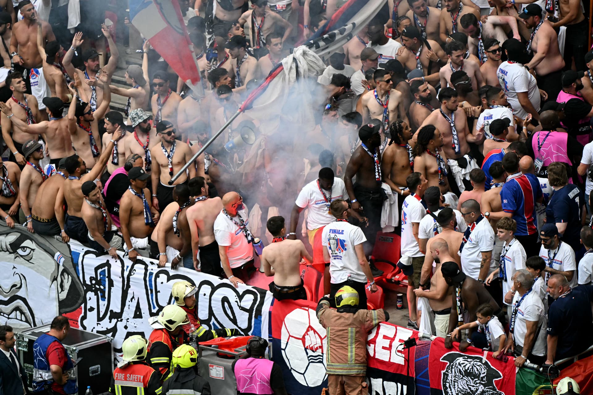 BL döntő BL-döntő Paris Saint-Germain PSG Arsenal szurkolók