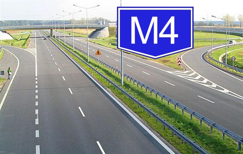 M4 autópálya építése