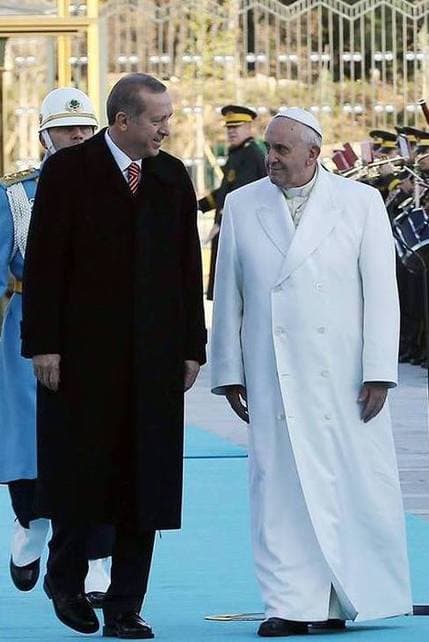 Ferenc pápa Törökországban