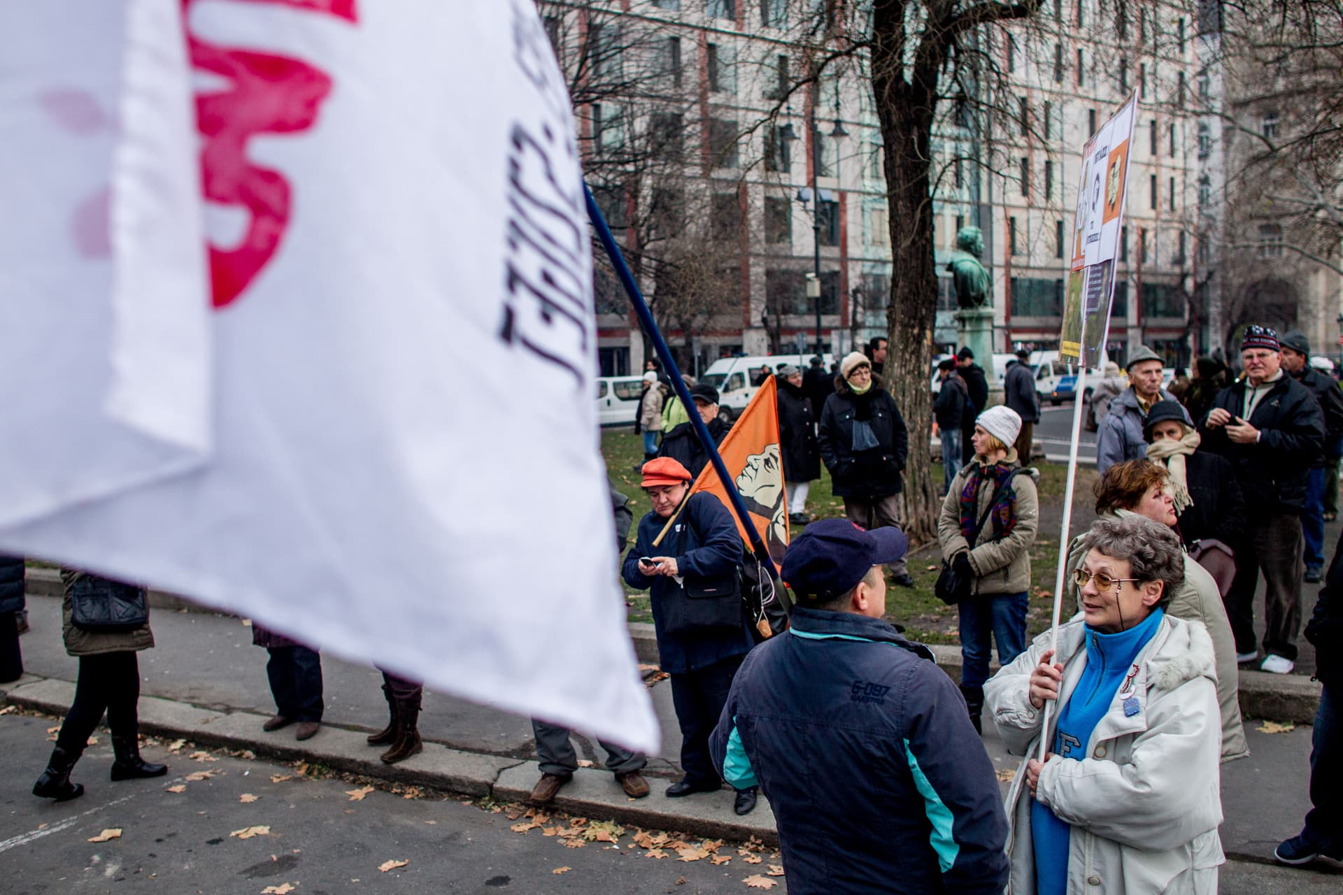 büdzséellenes demonstráció