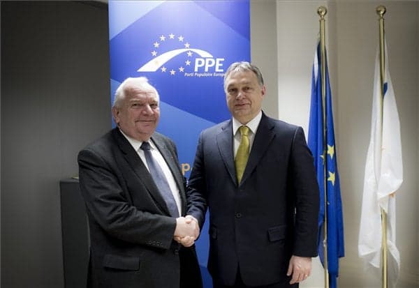 Orbán Viktor brüsszeli vezetőkkel 2015.01.23.