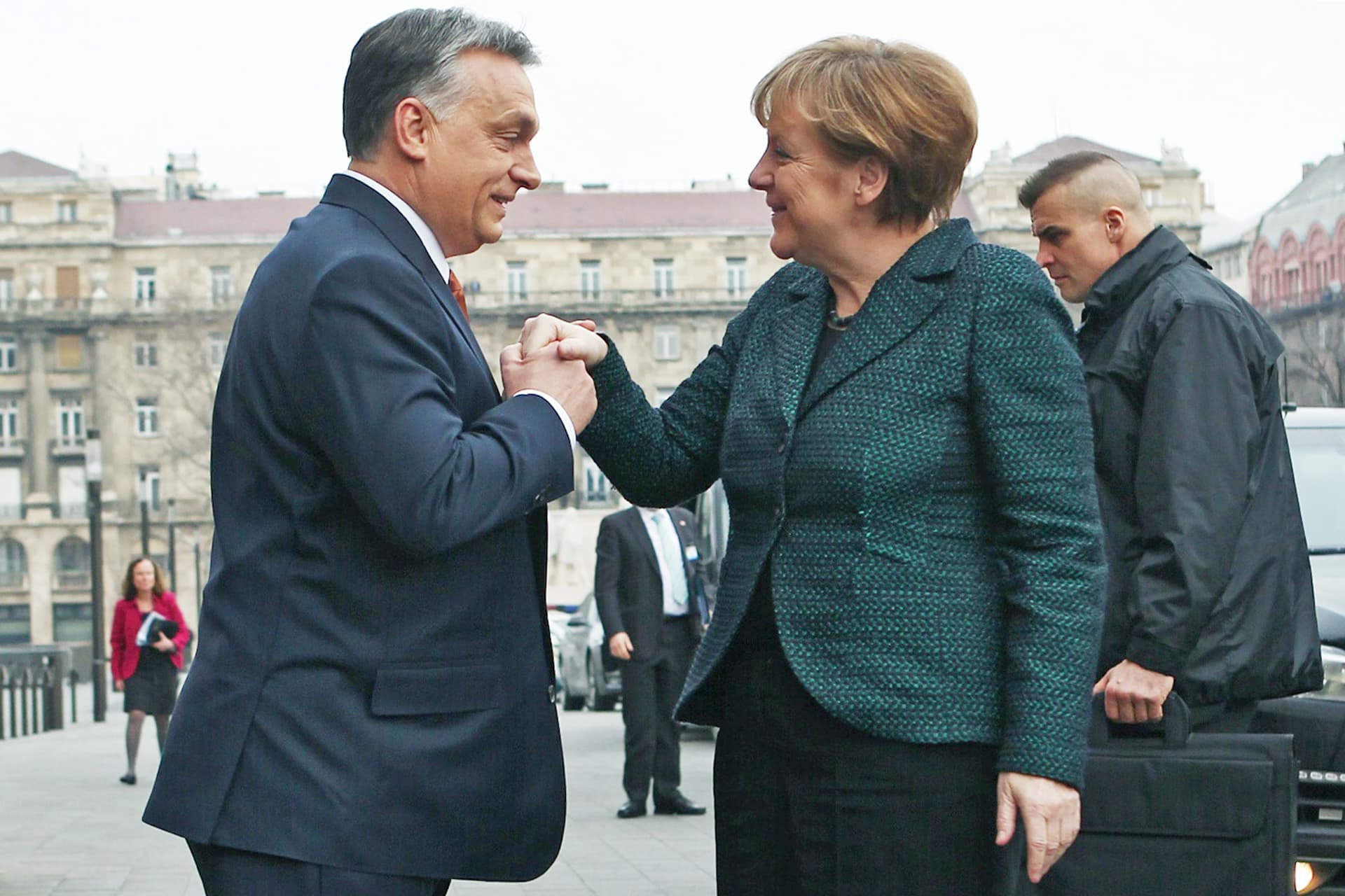 Angela Merkel Budapesten
