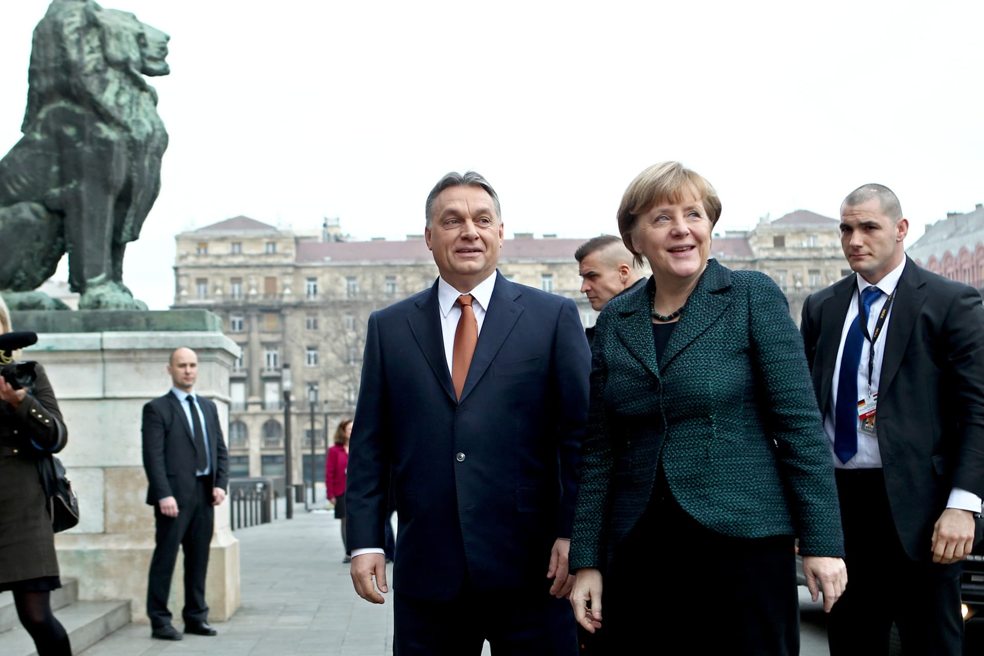 Angela Merkel Budapesten