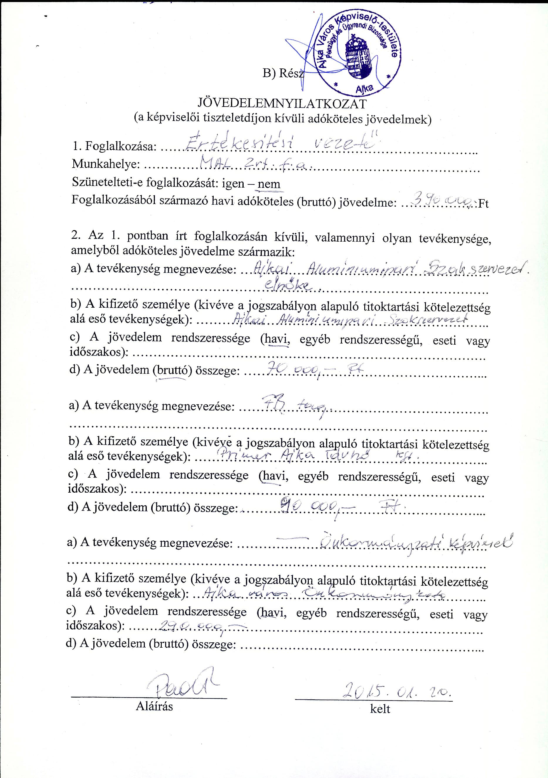 Pad vagyon